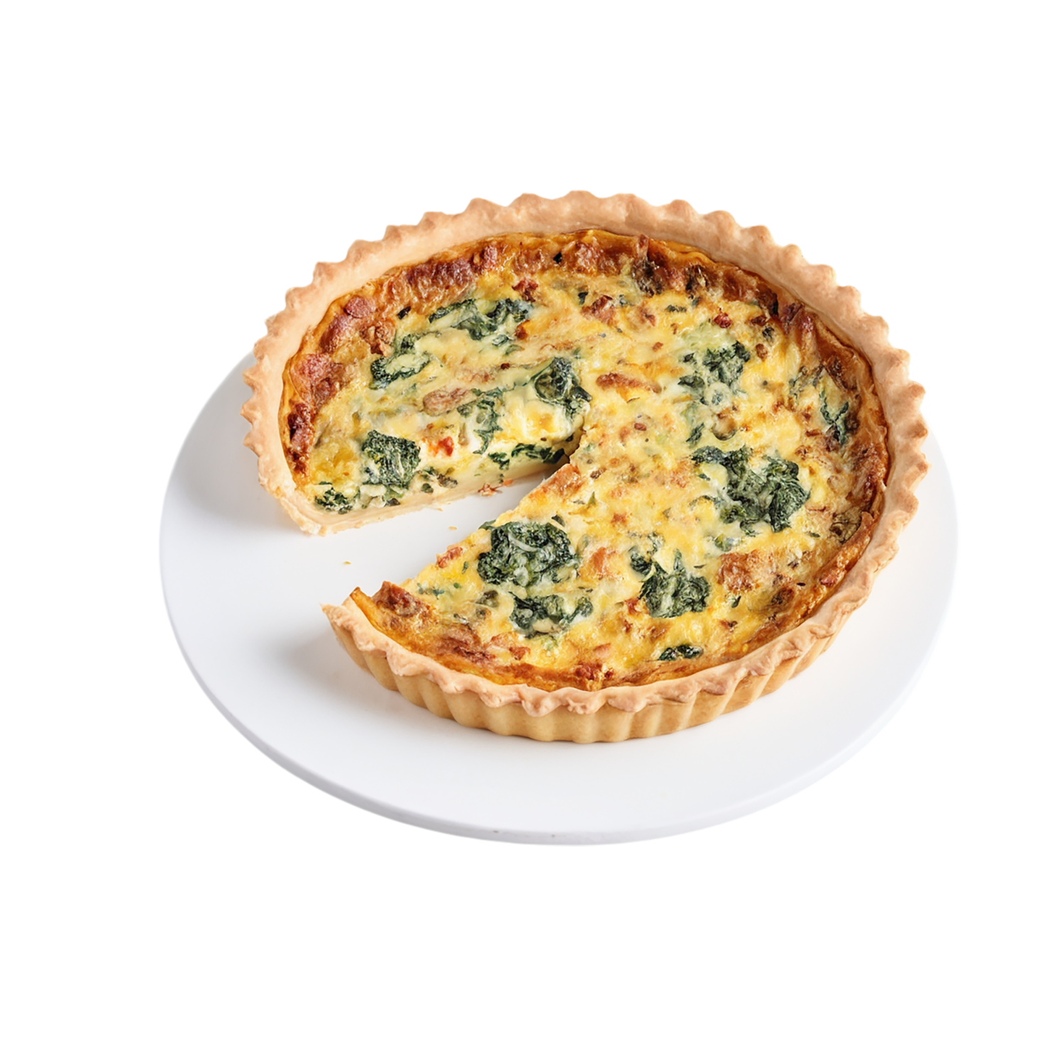 Quiche breakfast foods isolated on transparent background #3627