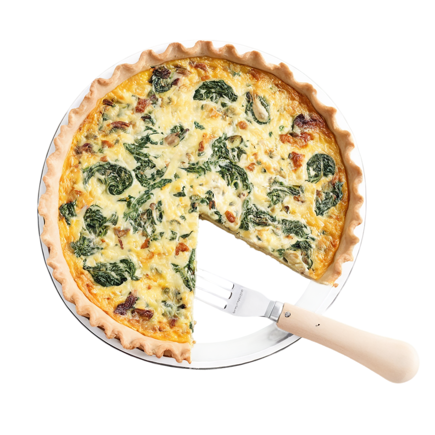 Quiche breakfast foods isolated on transparent background #3628