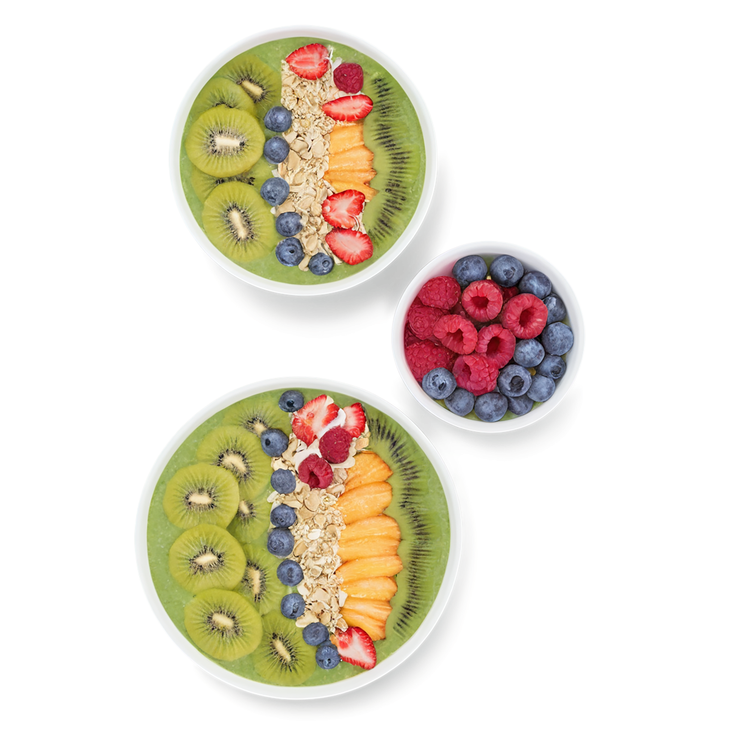 Smoothie bowls breakfast foods isolated on transparent background #3630