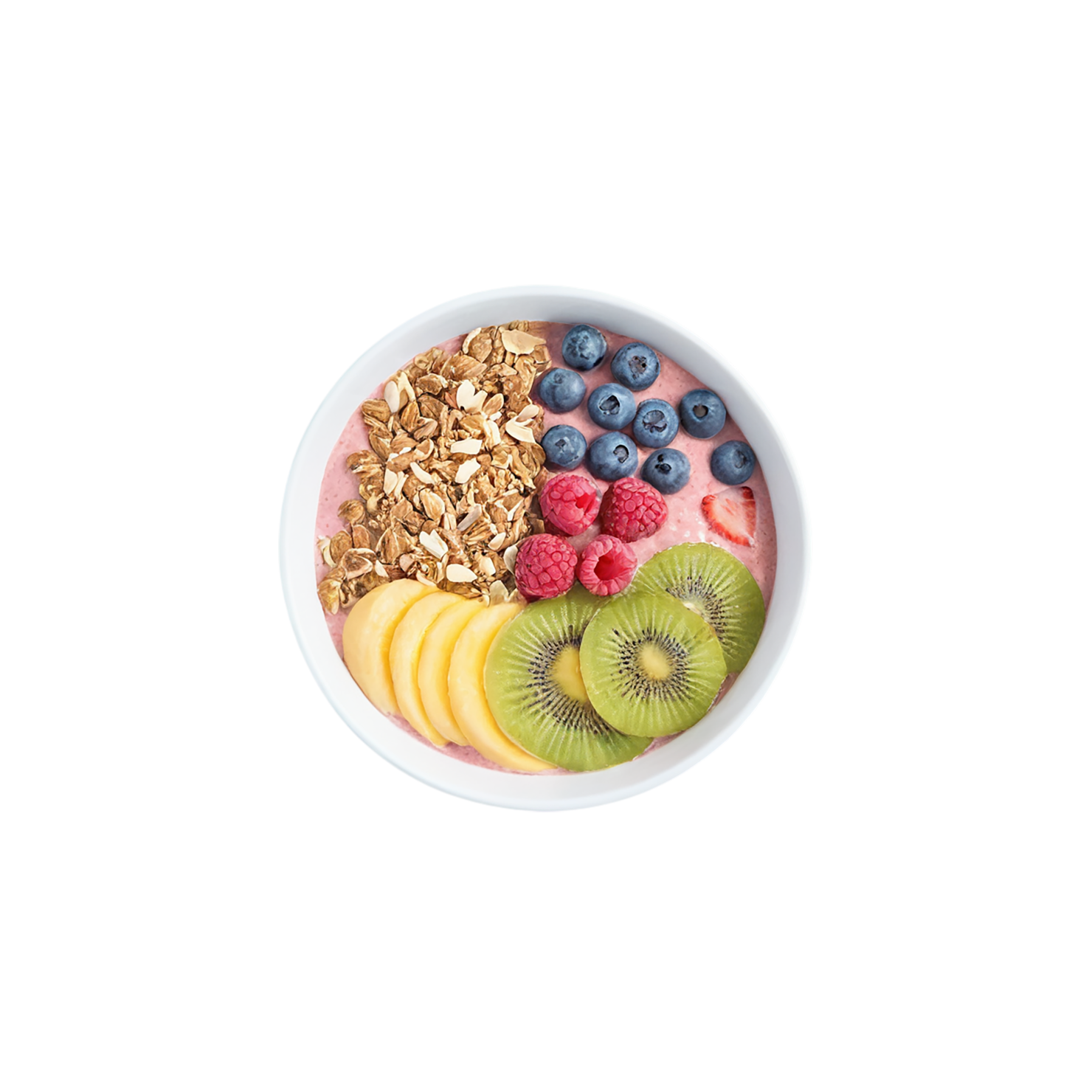 Smoothie bowls breakfast foods isolated on transparent background #3641