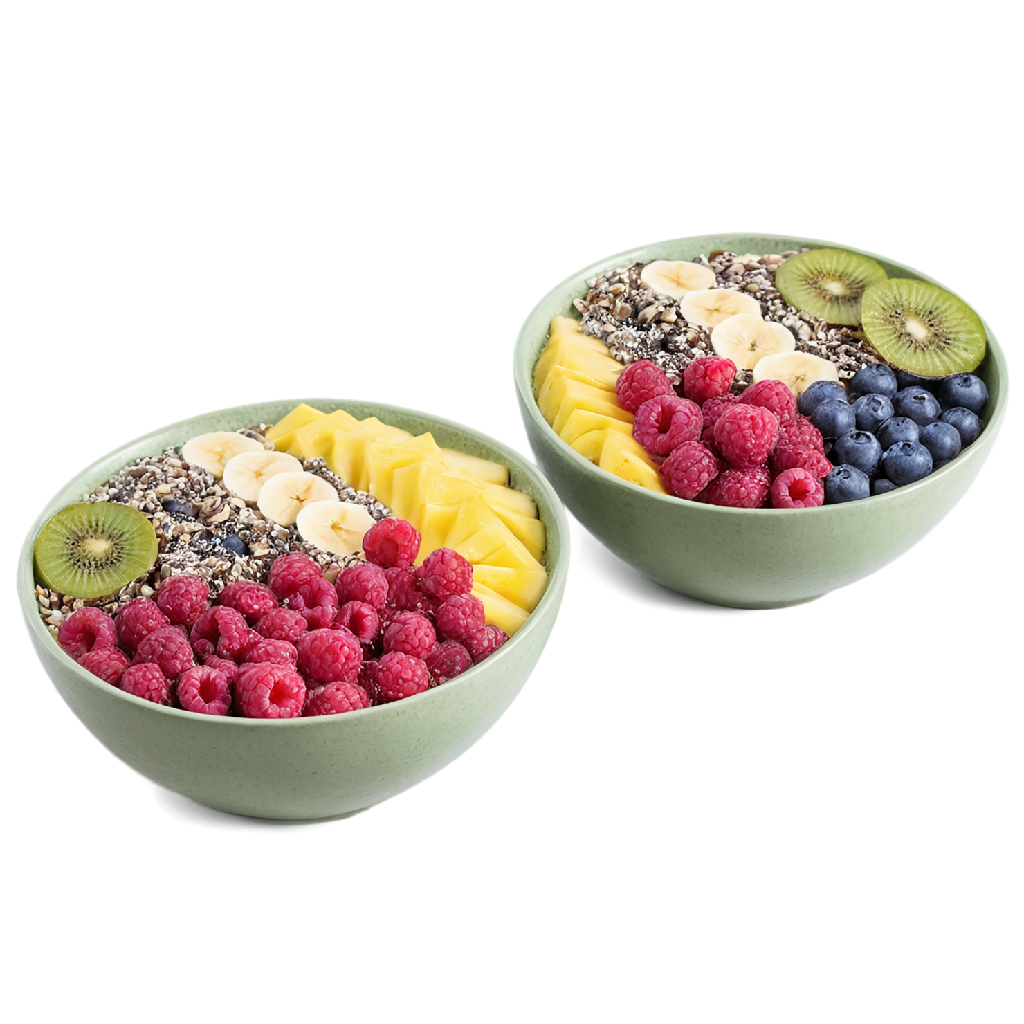 Smoothie bowls breakfast foods isolated on transparent background #3646