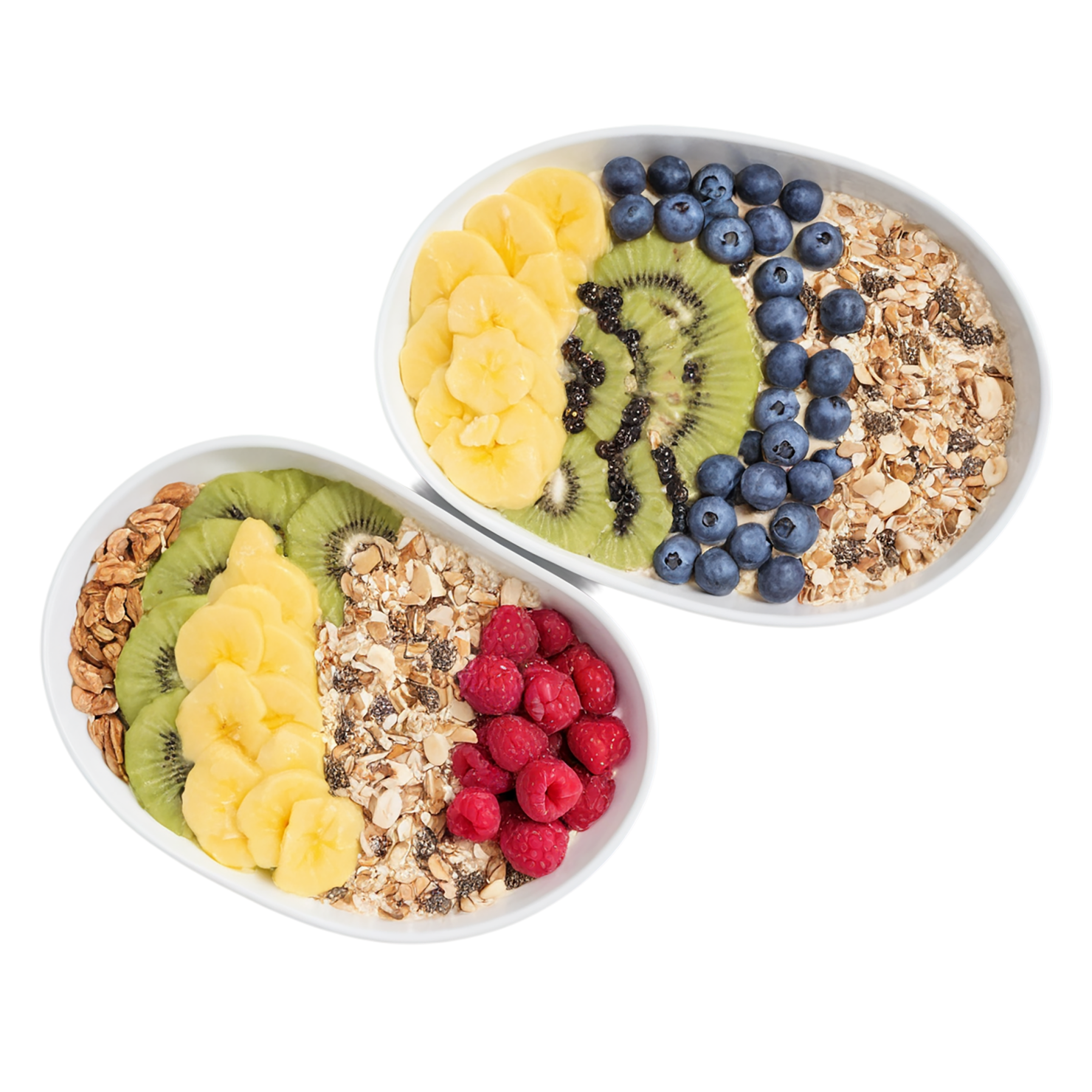 Smoothie bowls breakfast foods isolated on transparent background #3648