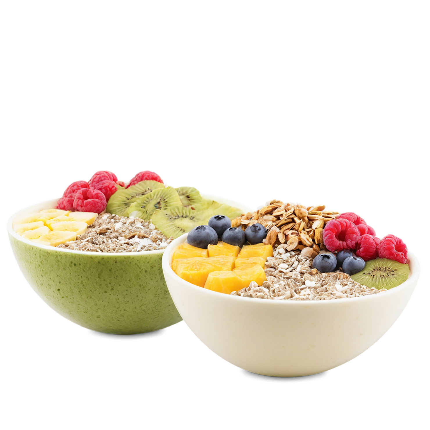Smoothie bowls breakfast foods isolated on transparent background #3655