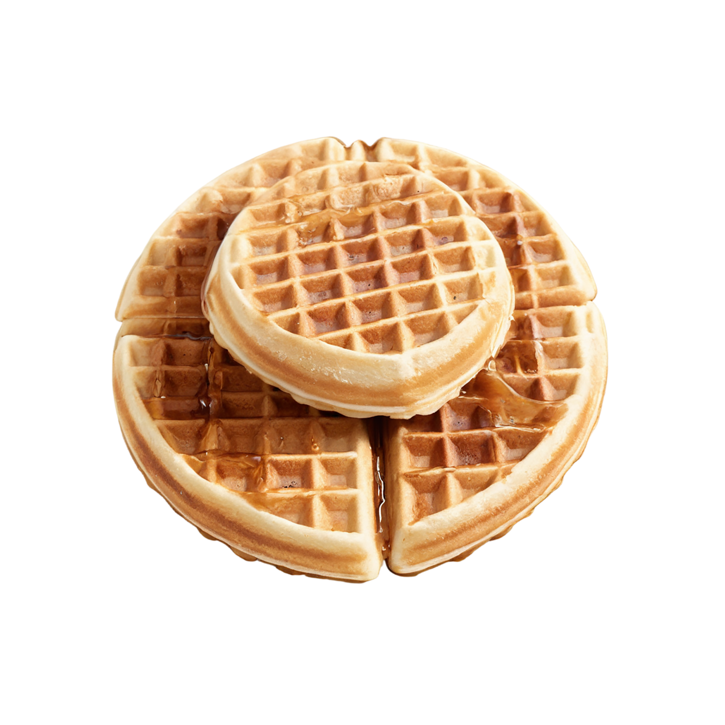 Waffles breakfast foods isolated on transparent background #3658