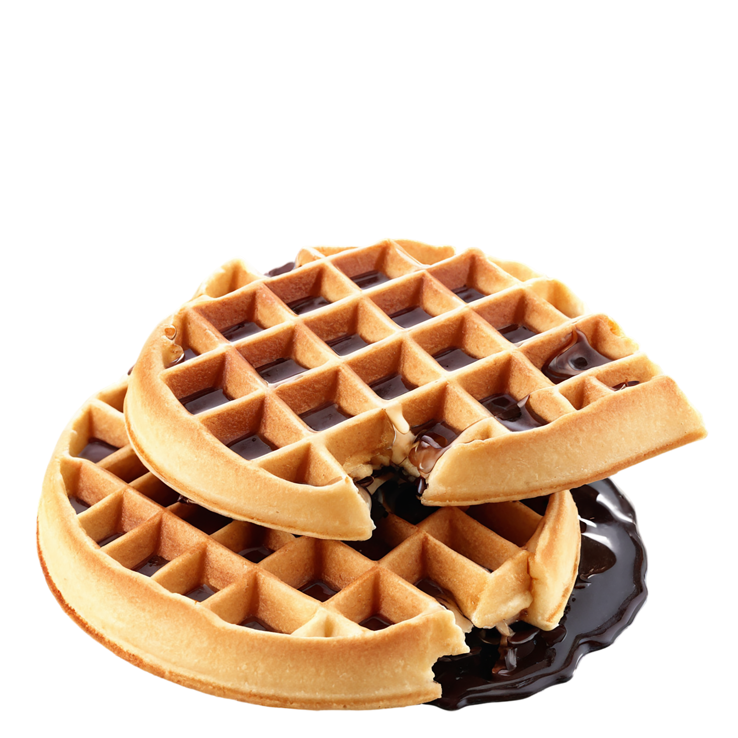 Waffles breakfast foods isolated on transparent background #3662