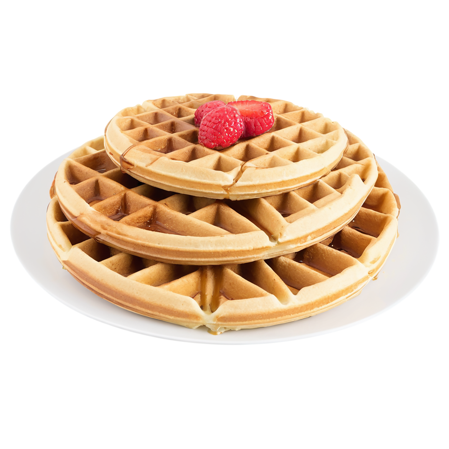 Waffles breakfast foods isolated on transparent background #3681