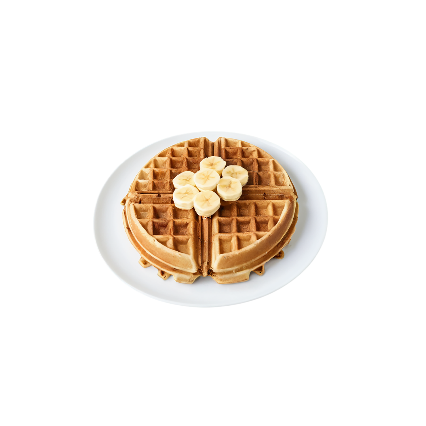 Waffles breakfast foods isolated on transparent background #3682