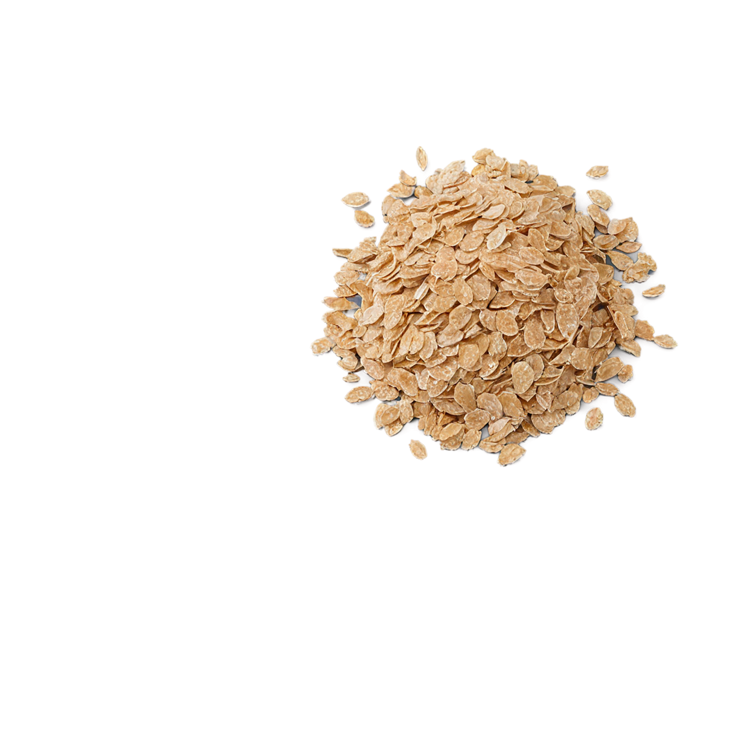 Wheat flakes breakfast foods isolated on transparent background #3693