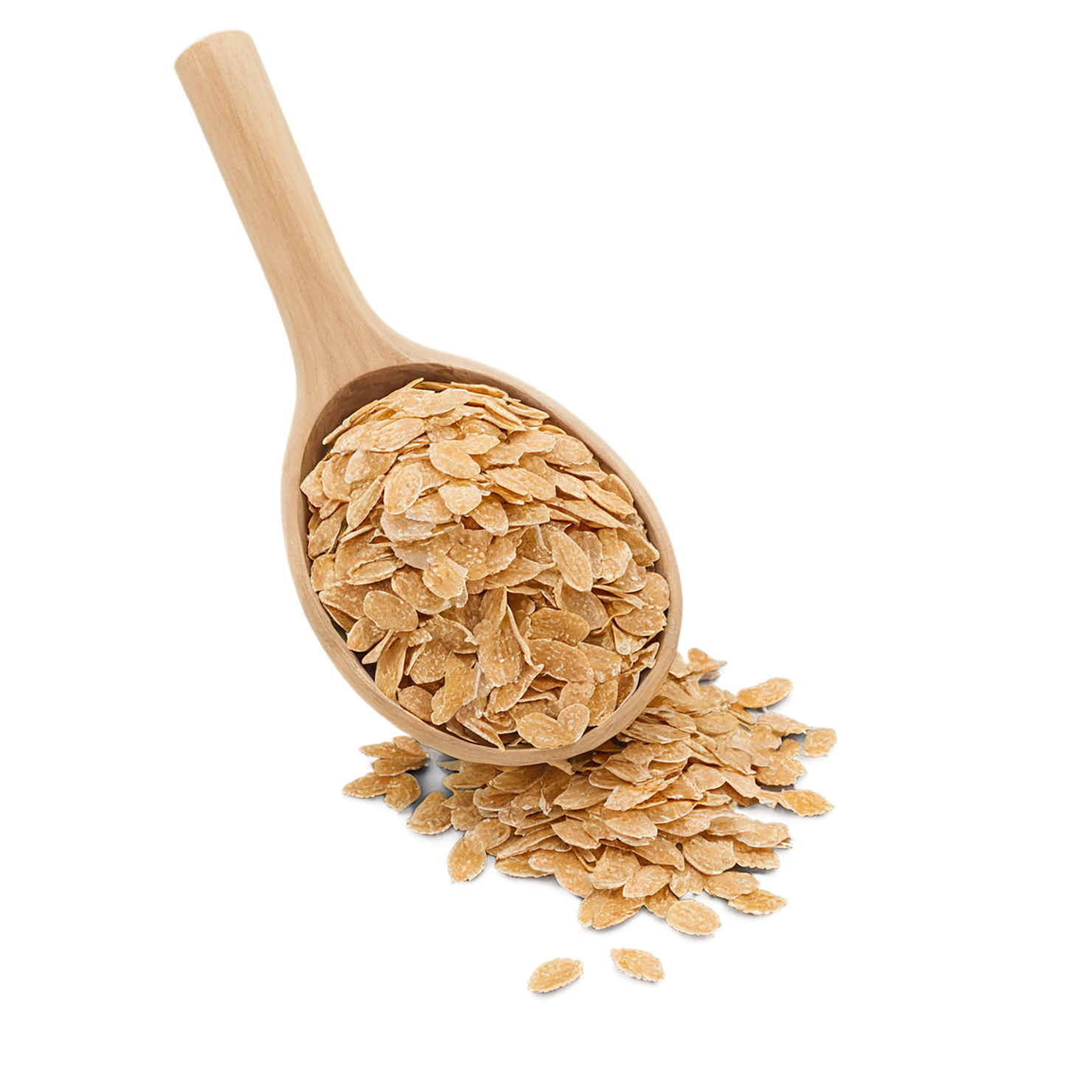Wheat flakes breakfast foods isolated on transparent background #3694