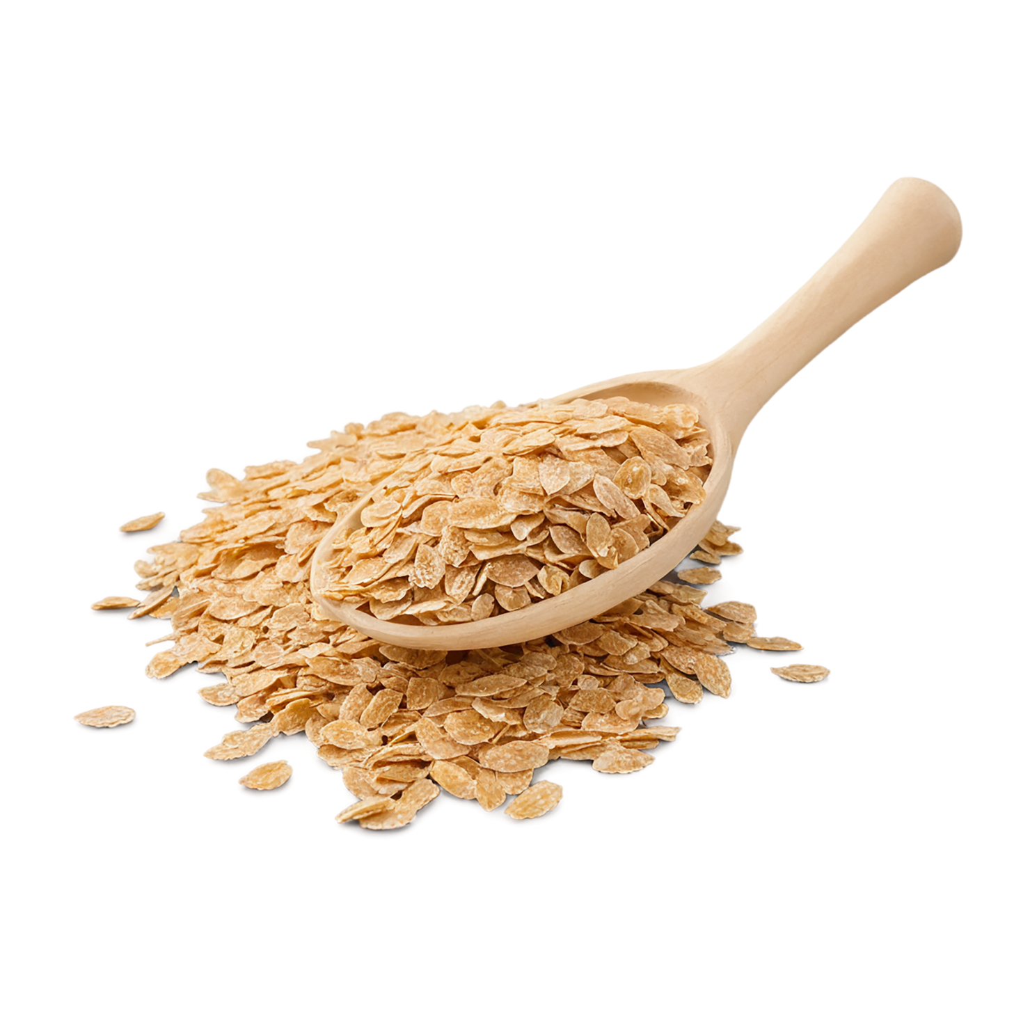 Wheat flakes breakfast foods isolated on transparent background #3700