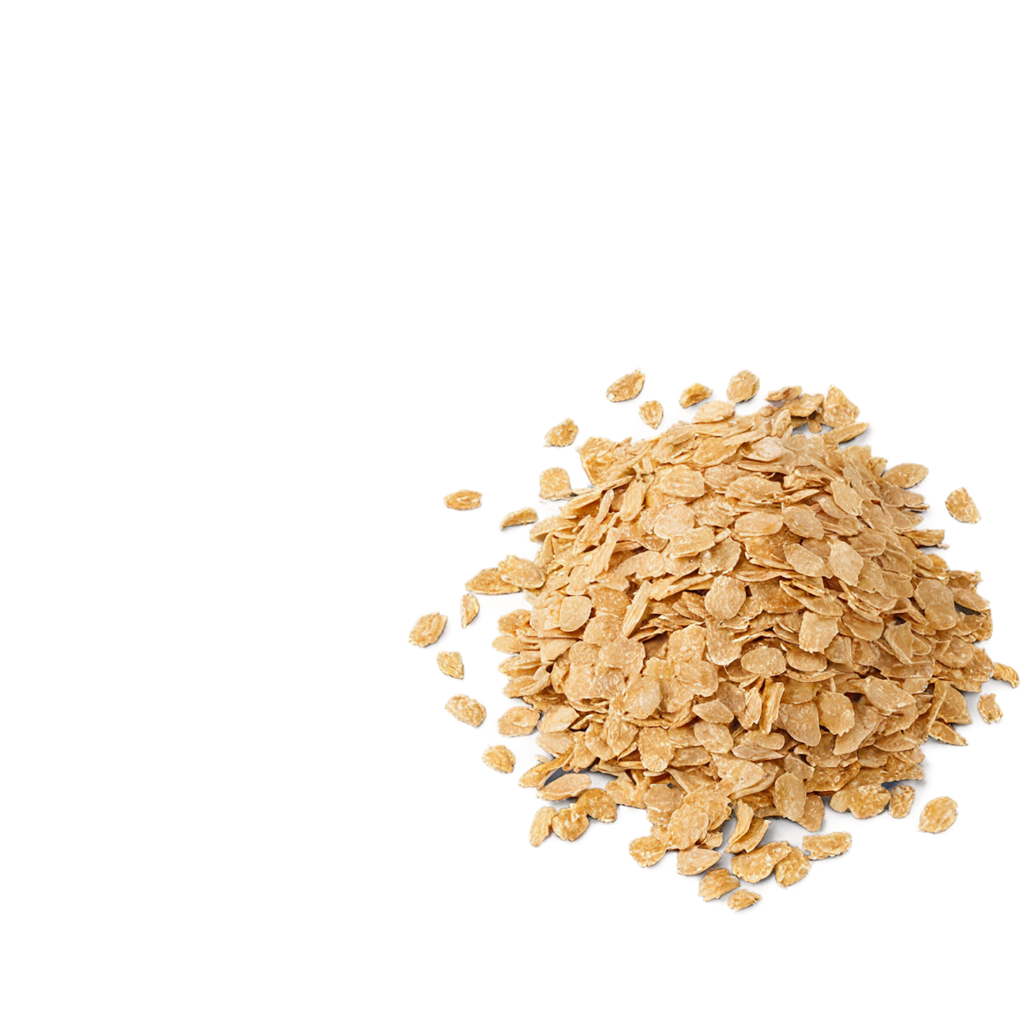 Wheat flakes breakfast foods isolated on transparent background #3702