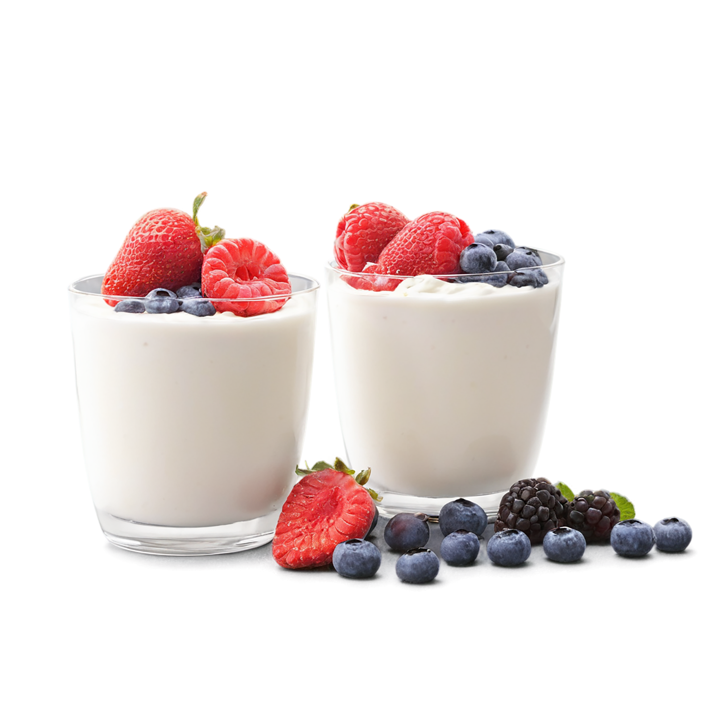 Yogurt parfaits breakfast foods isolated on transparent background #3719