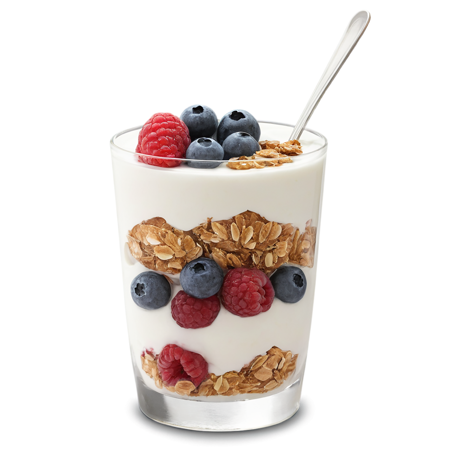 Yogurt parfaits breakfast foods isolated on transparent background #3720