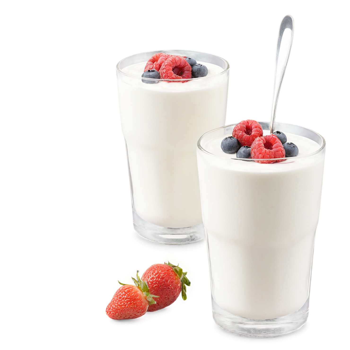 Yogurt parfaits breakfast foods isolated on transparent background #3734