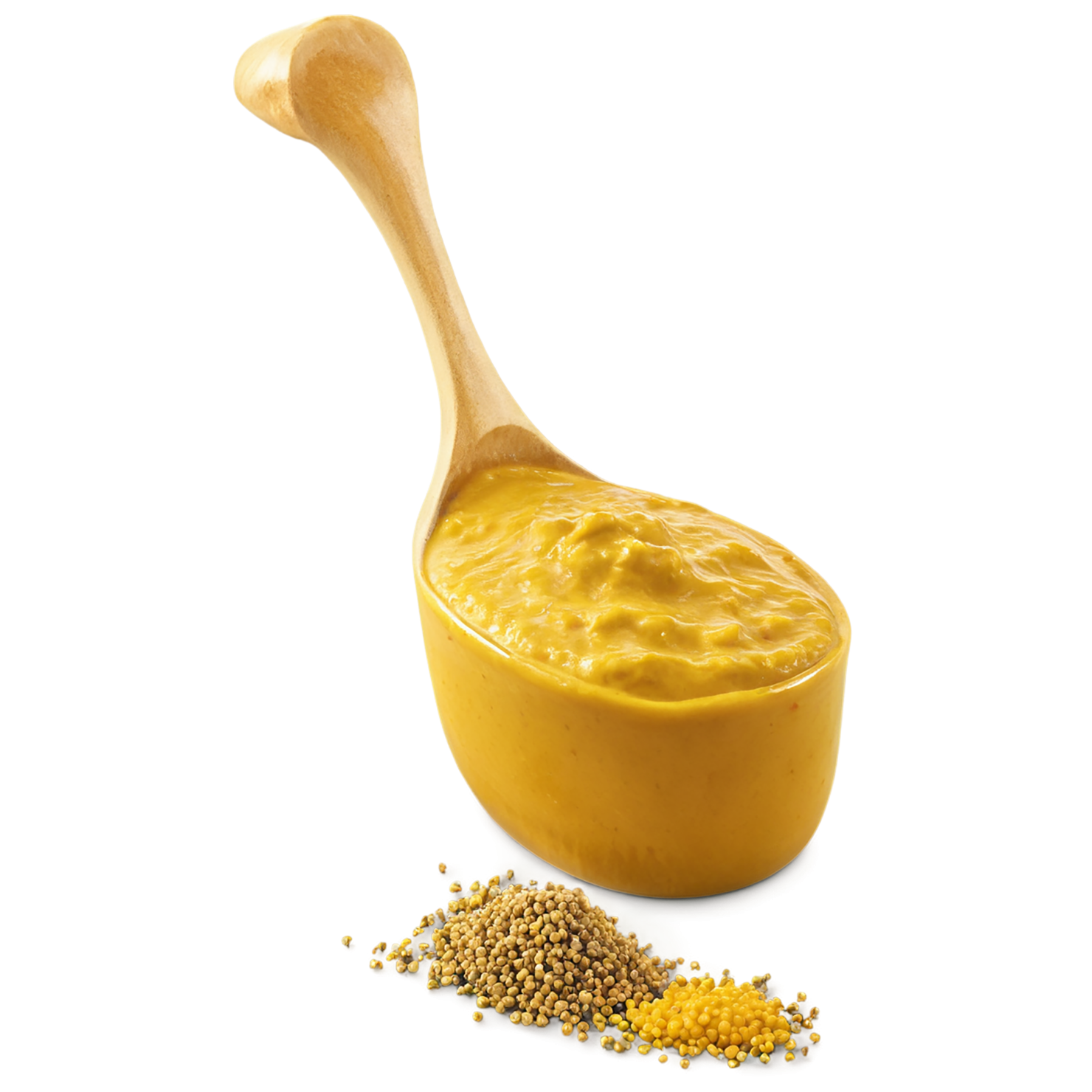 Mustard sauce isolated on transparent background #3919