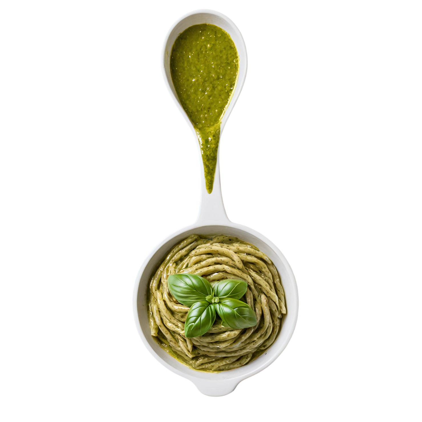Pesto sauce isolated on transparent background #3936