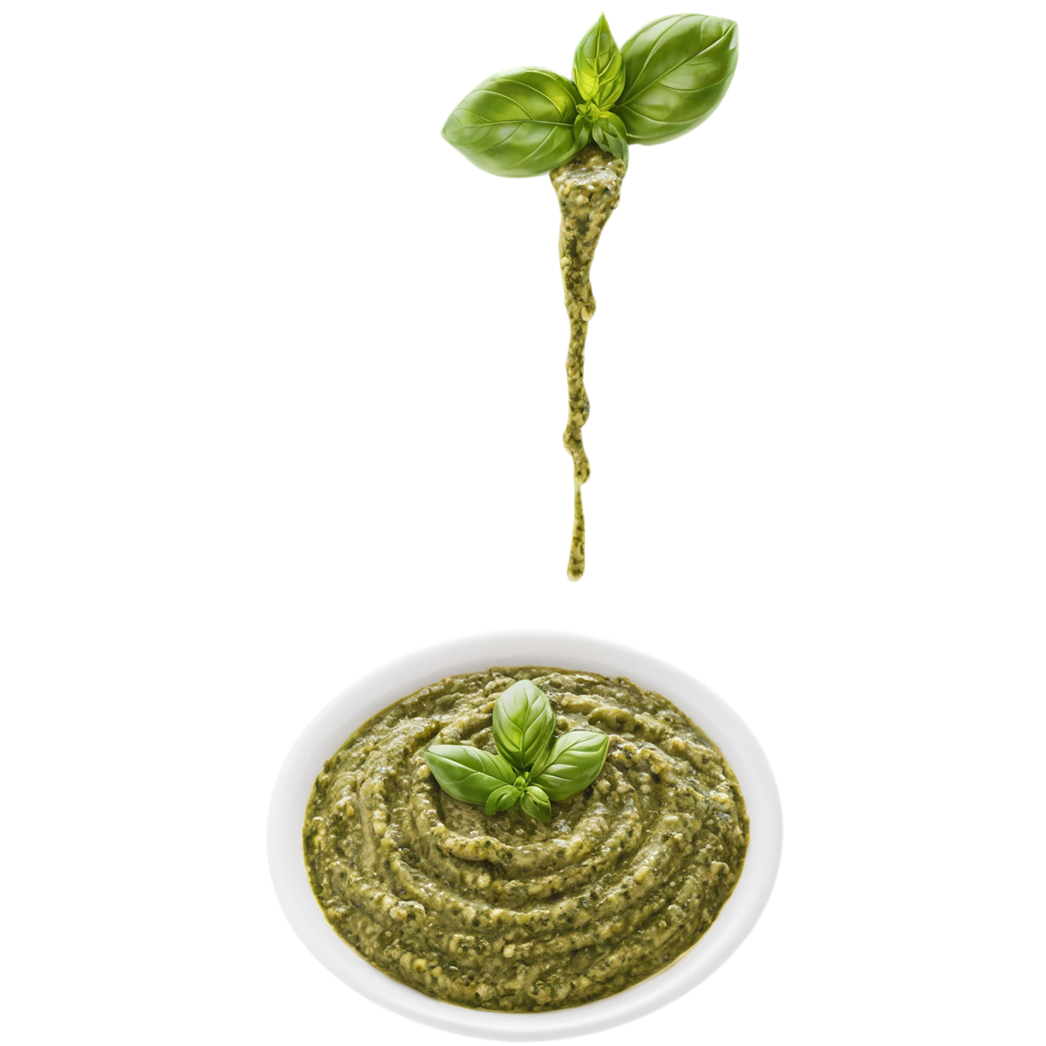 Pesto sauce isolated on transparent background #3938