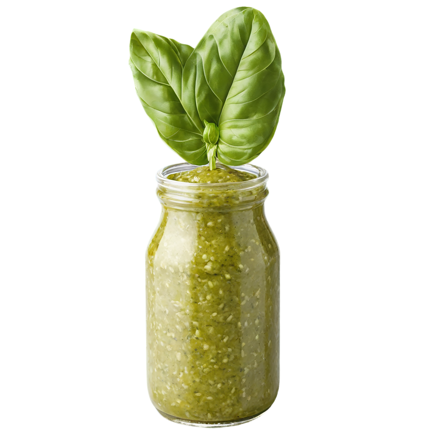 Pesto sauce isolated on transparent background #3940