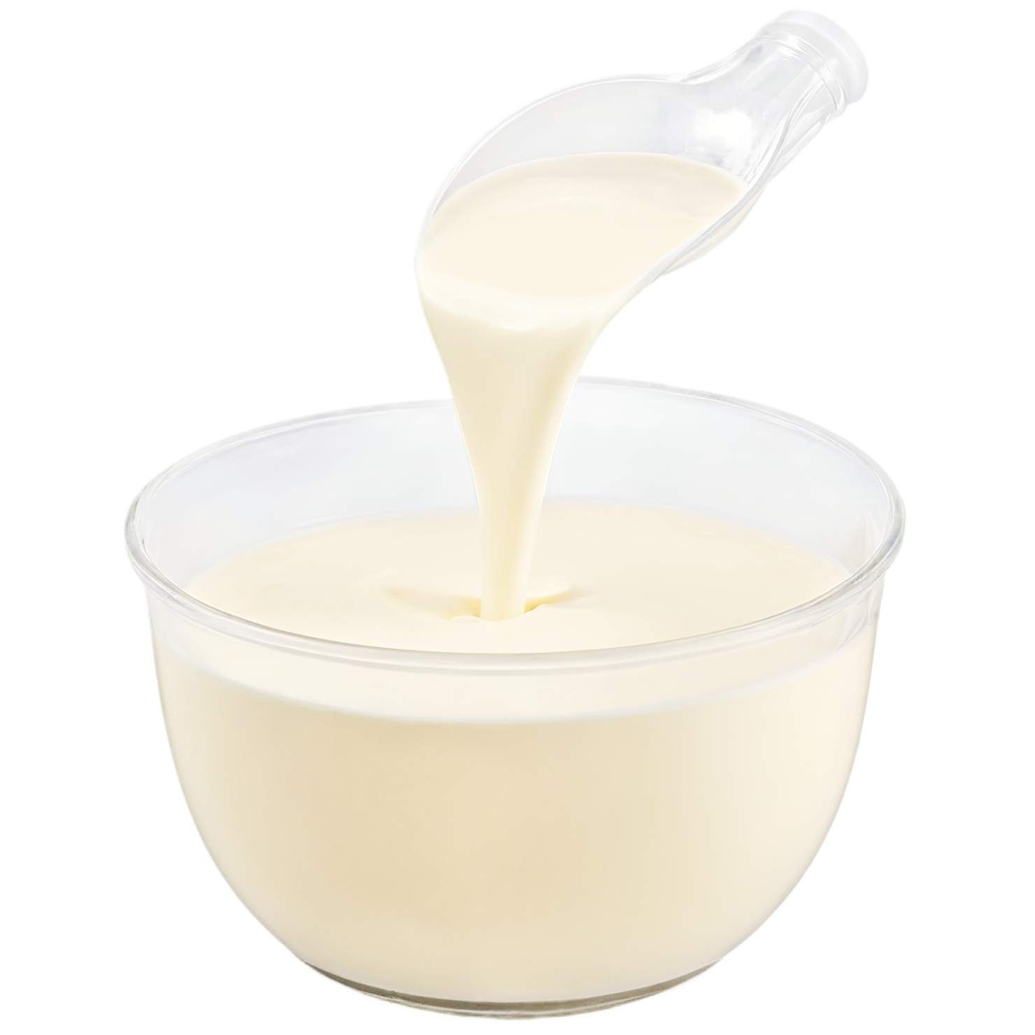 buttermilk dairy products isolated on transparent background #4120