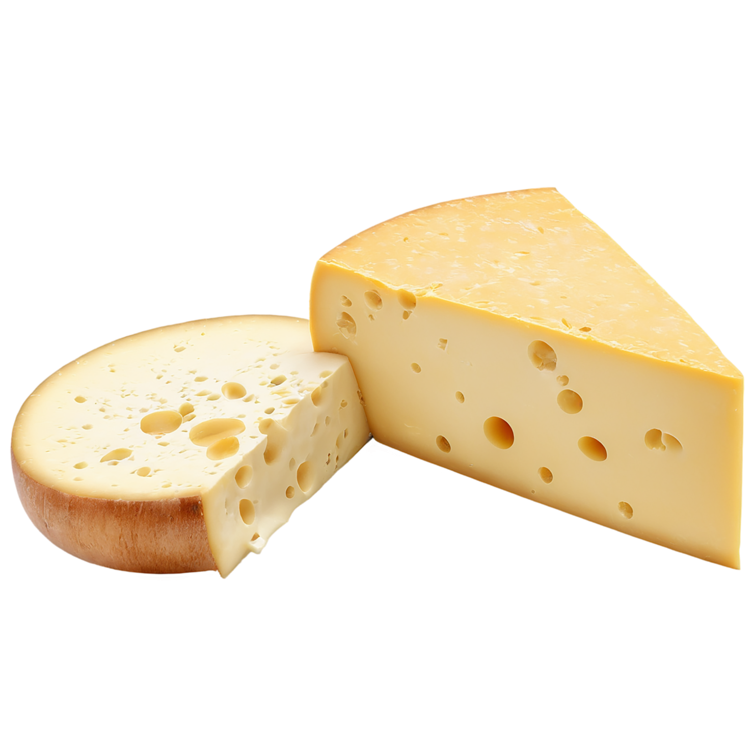 Cheese dairy products isolated on transparent background #4160