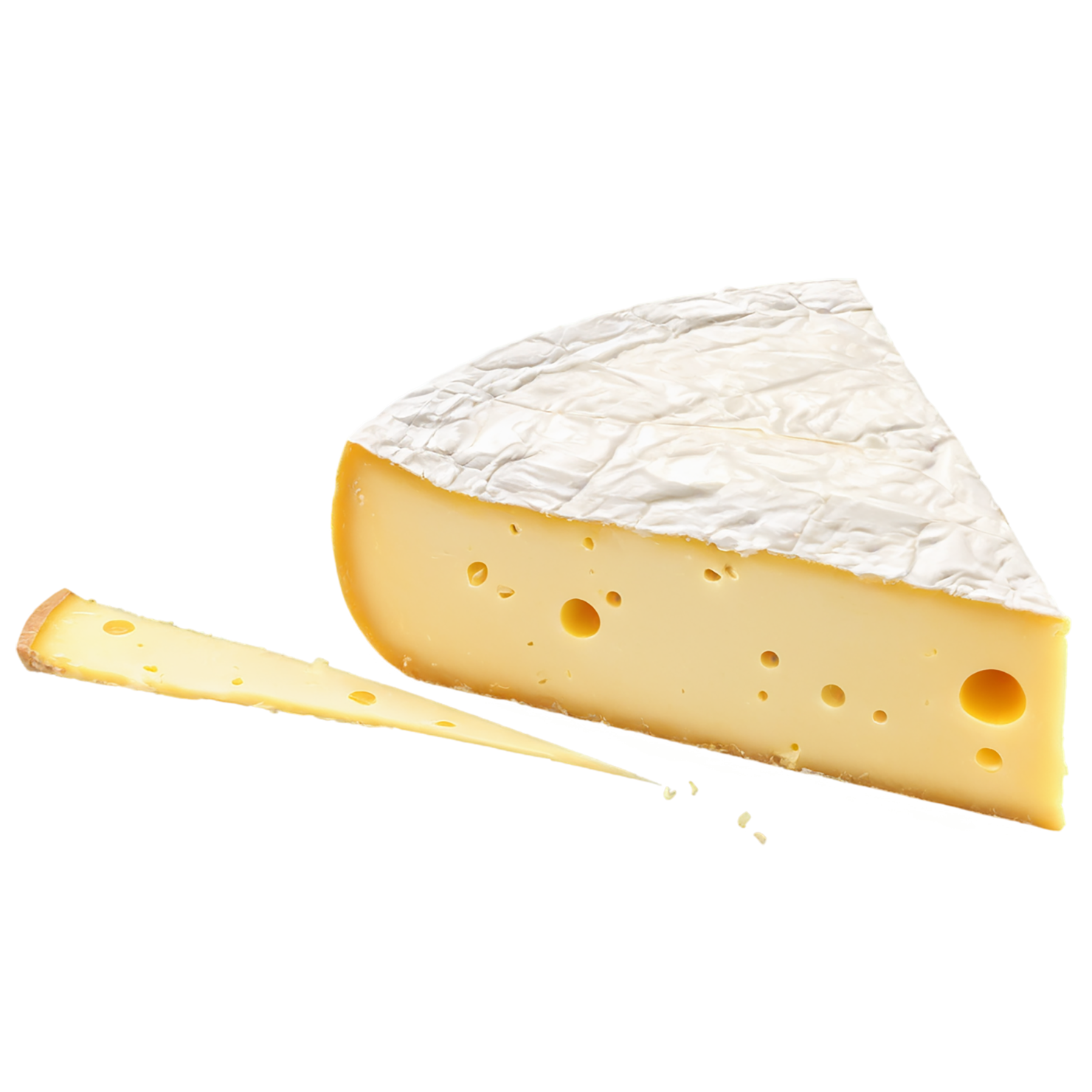 Cheese dairy products isolated on transparent background #4165