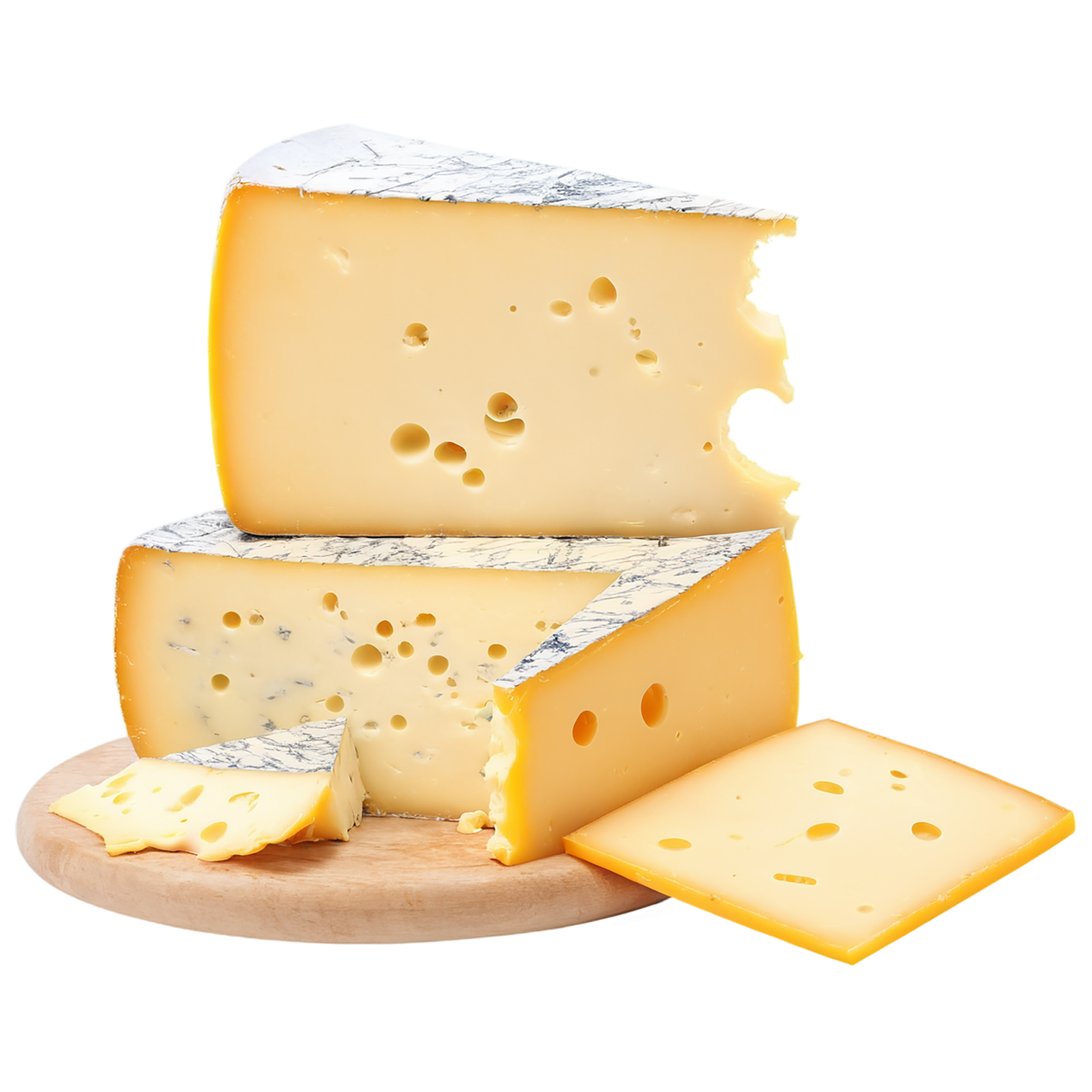 Cheese dairy products isolated on transparent background #4172