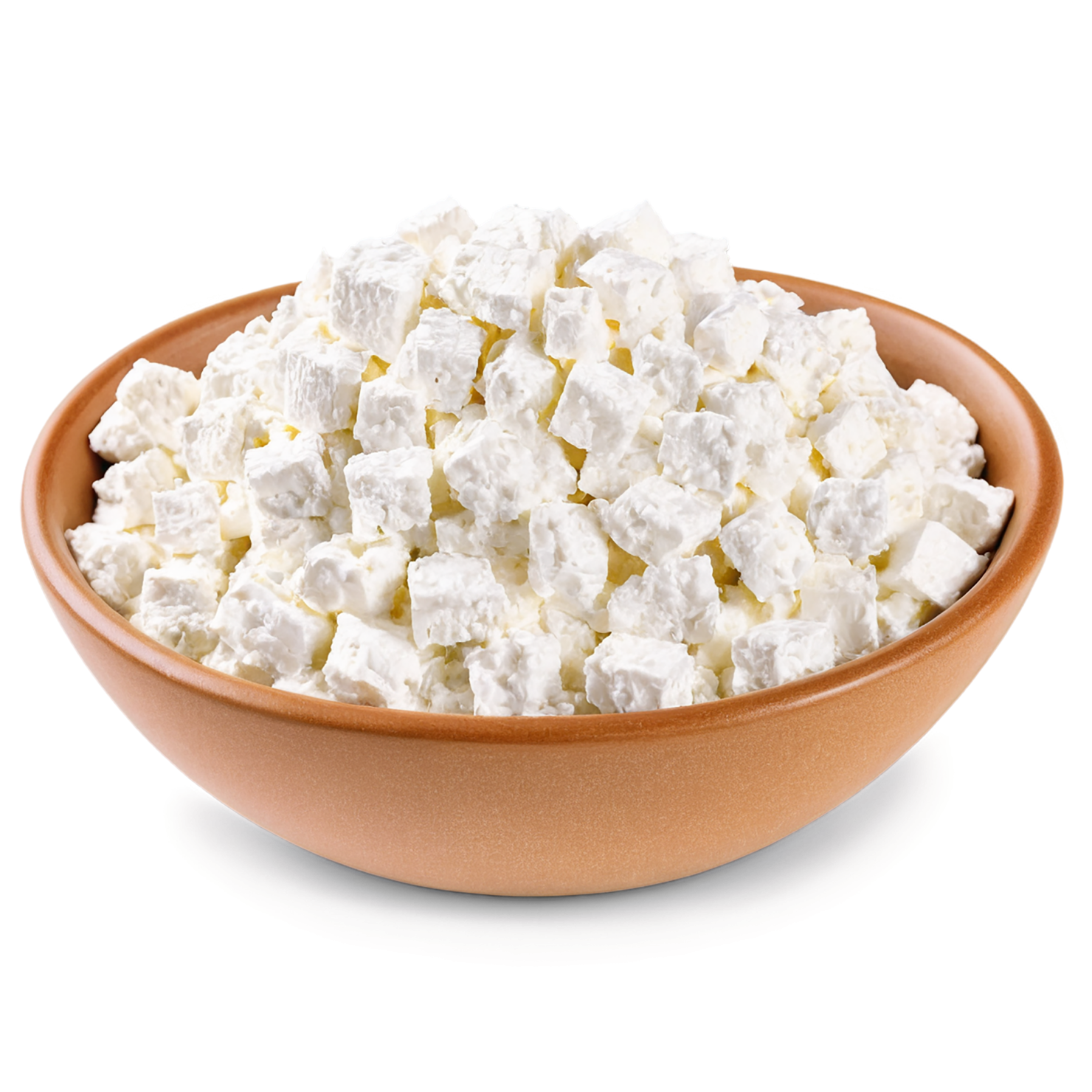 Cottage cheese dairy products isolated on transparent background #4188