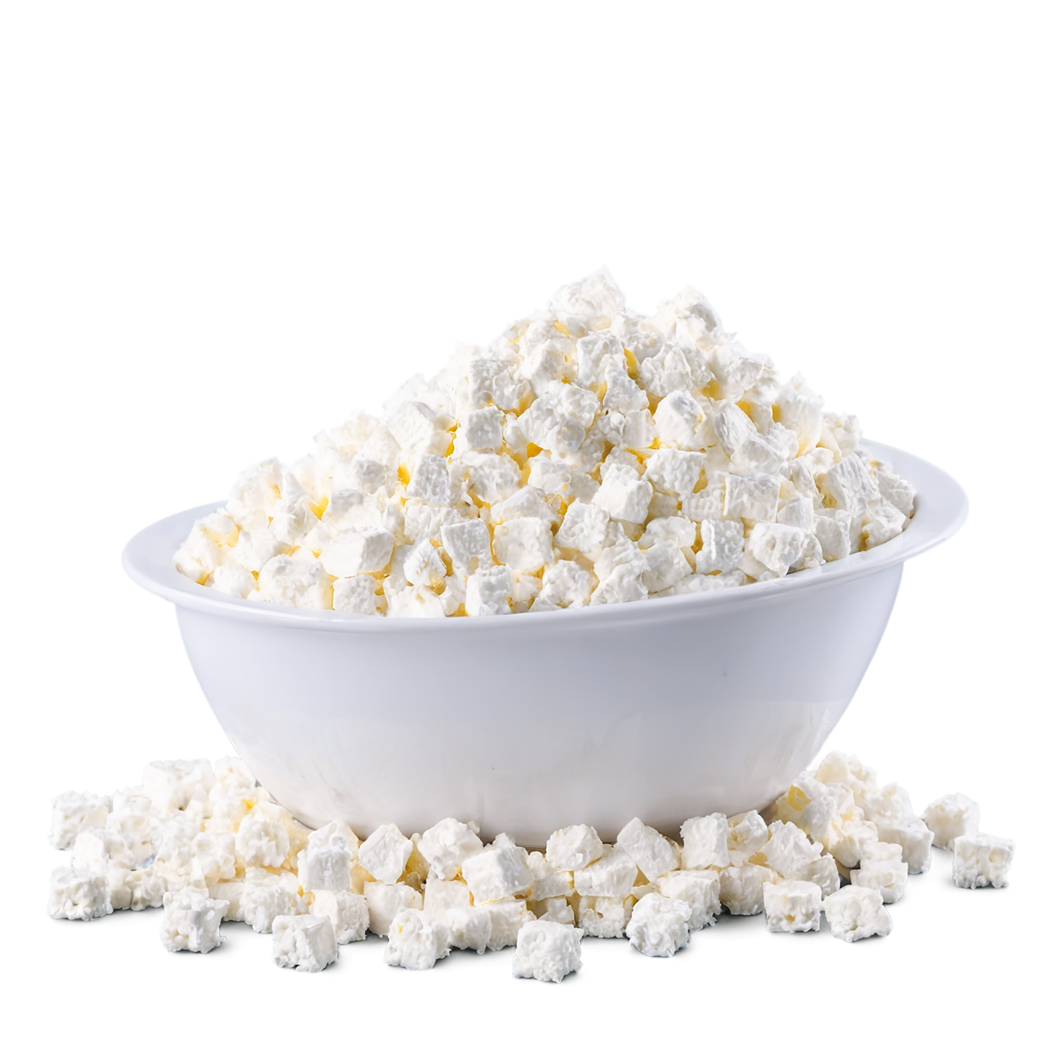 Cottage cheese dairy products isolated on transparent background #4192