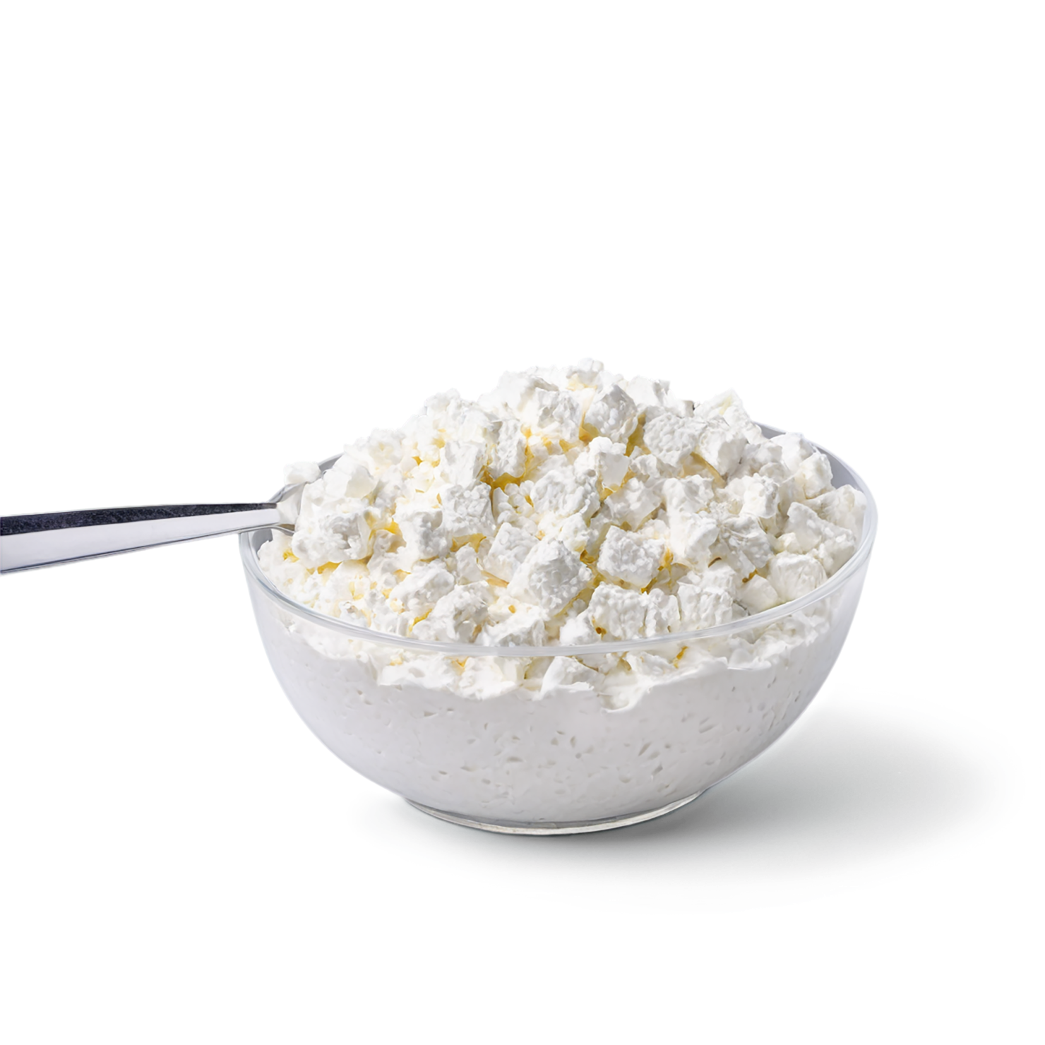 Cottage cheese dairy products isolated on transparent background #4194