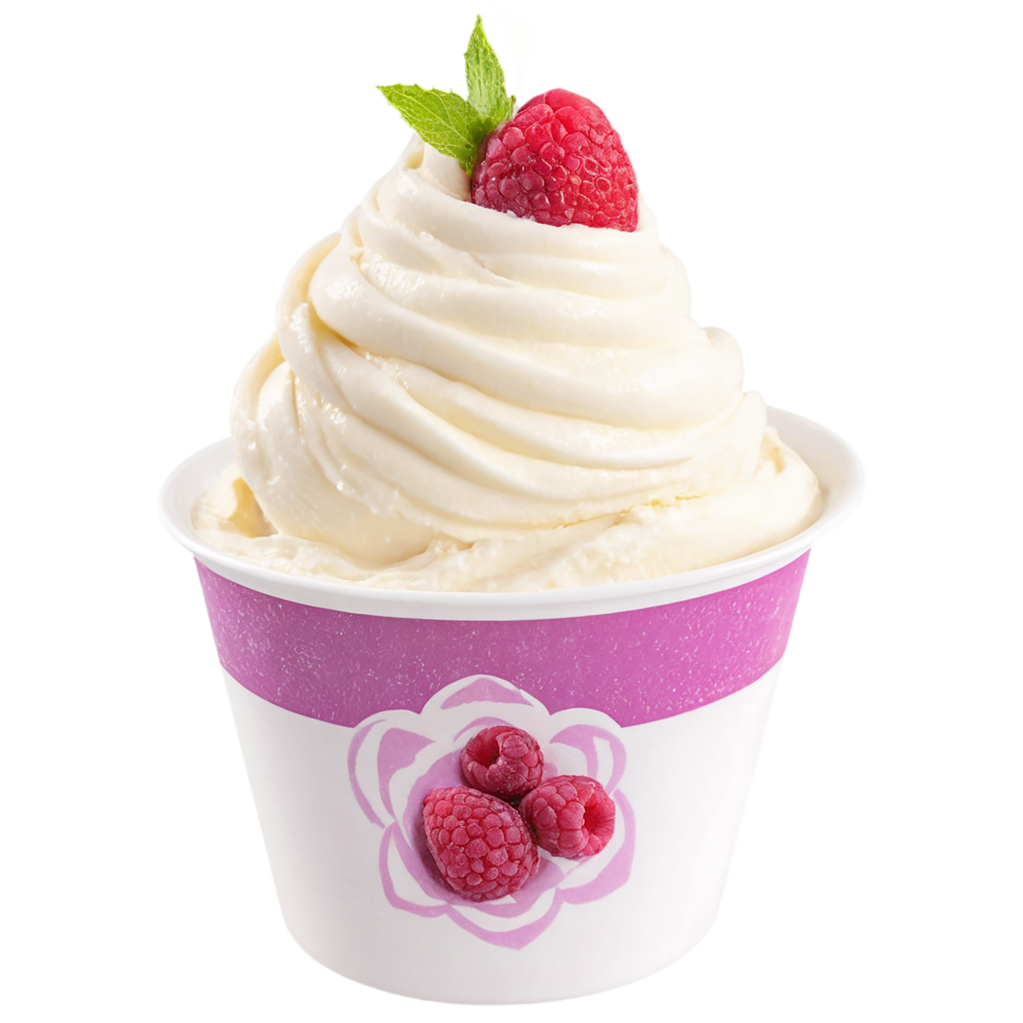 frozen yogurt dairy products isolated on transparent background #4250
