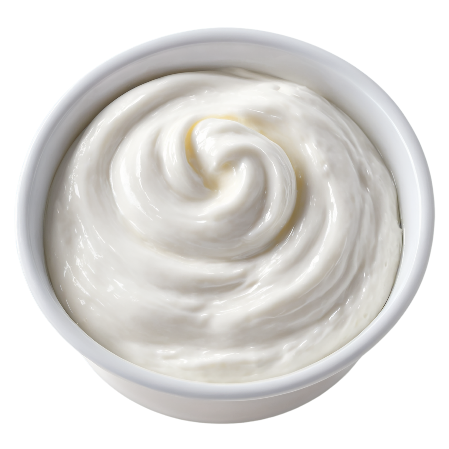 Greek yogurt dairy products isolated on transparent background #4252