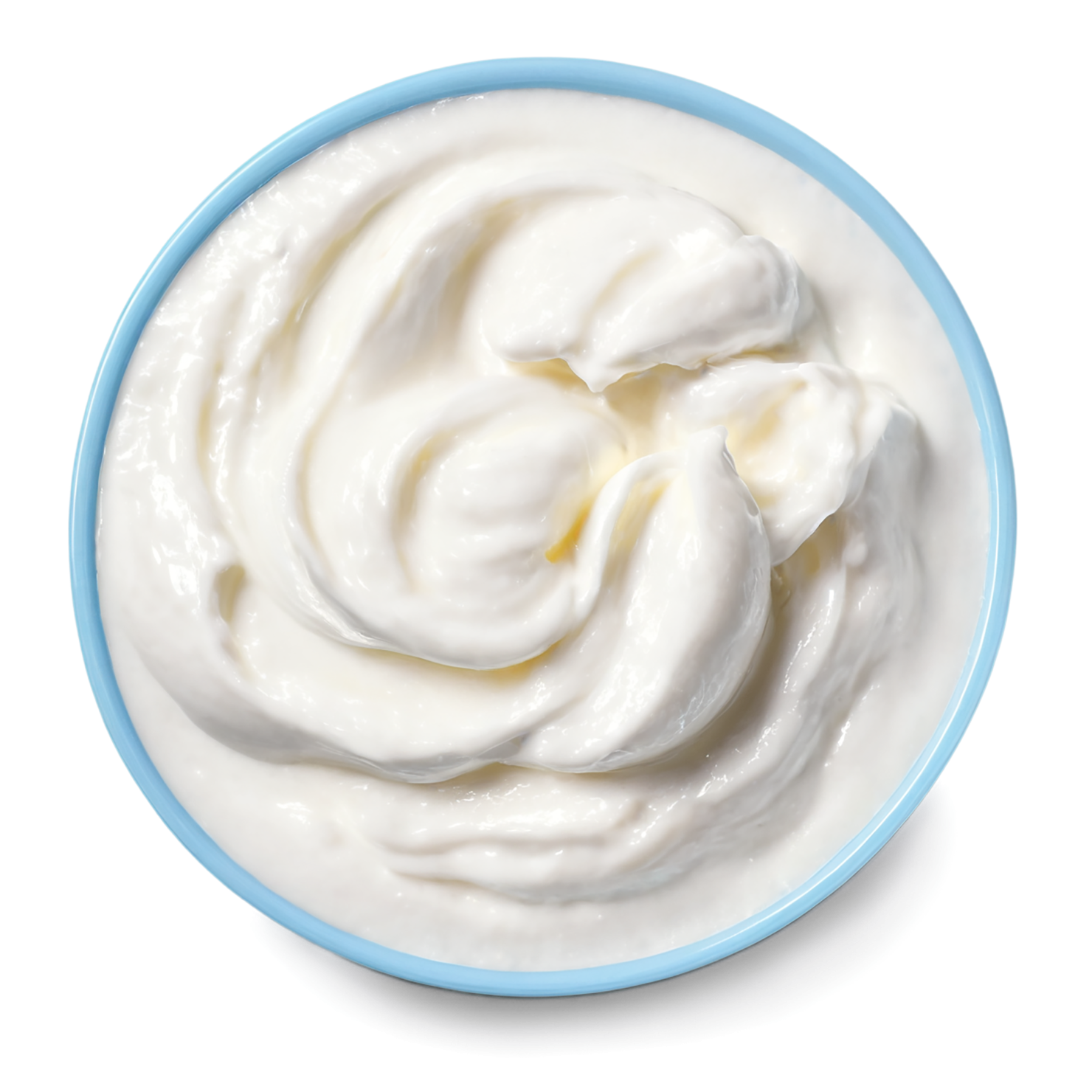 Greek yogurt dairy products isolated on transparent background #4253