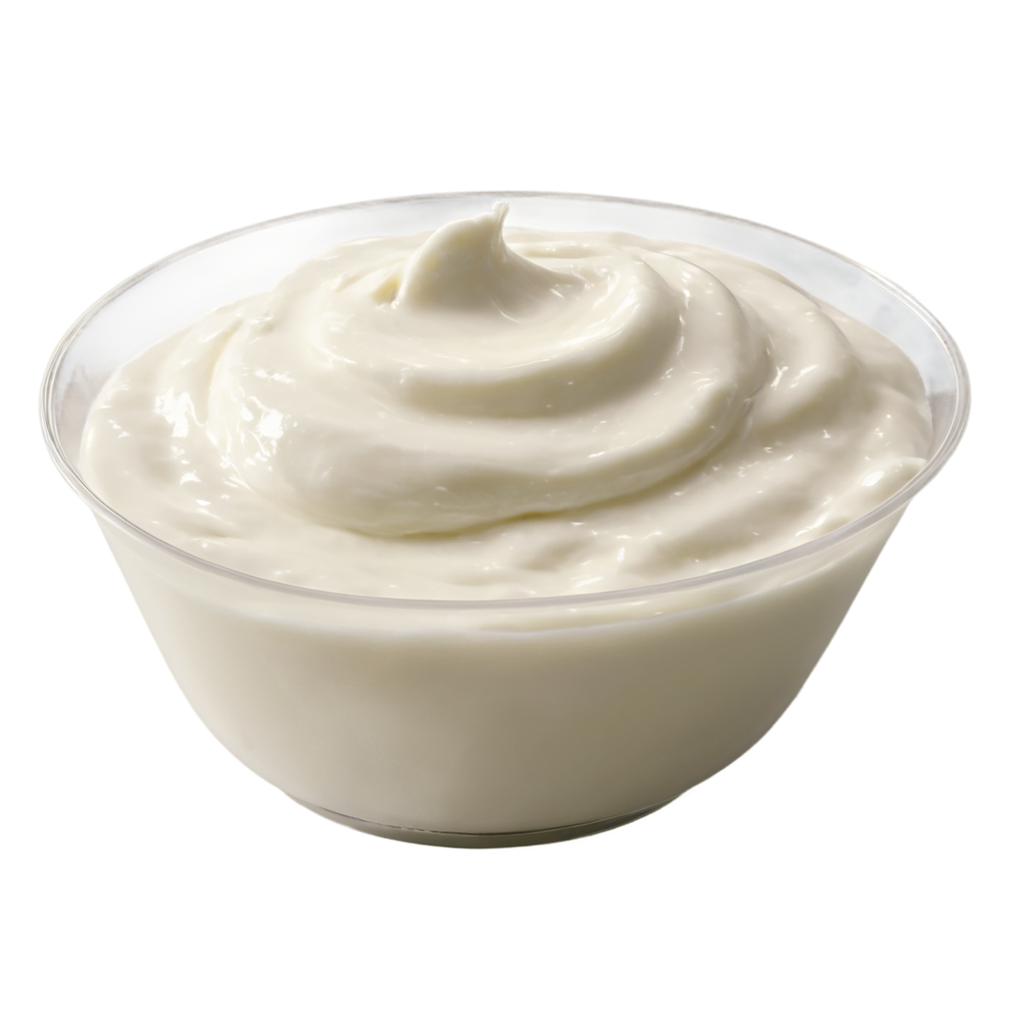 Greek yogurt dairy products isolated on transparent background #4255