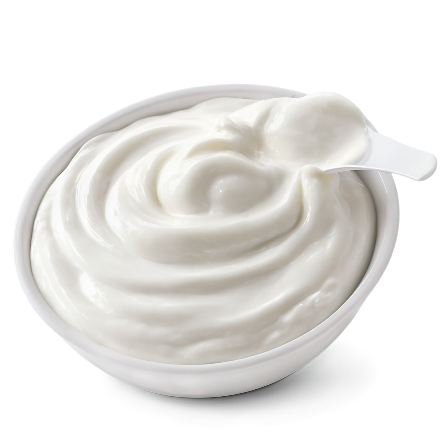 Greek yogurt dairy products isolated on transparent background #4259