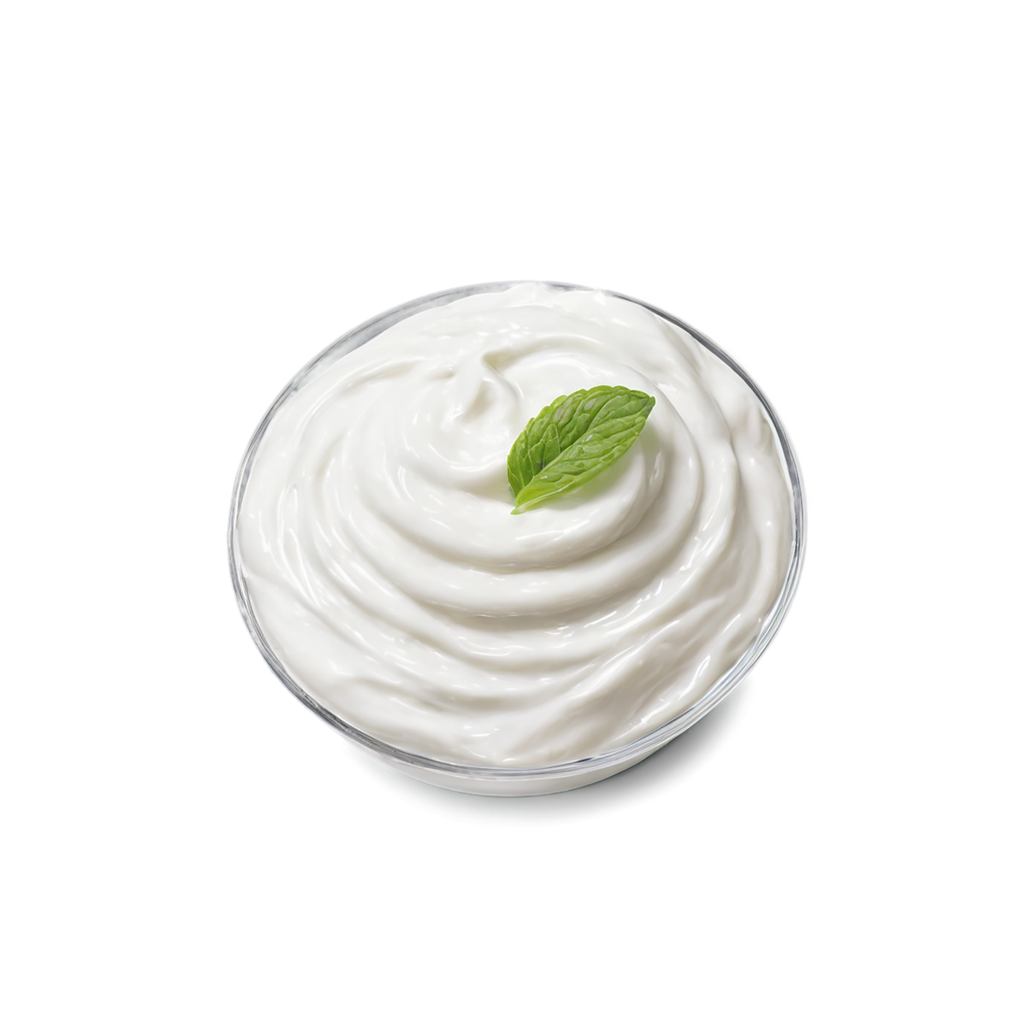 Greek yogurt dairy products isolated on transparent background #4265
