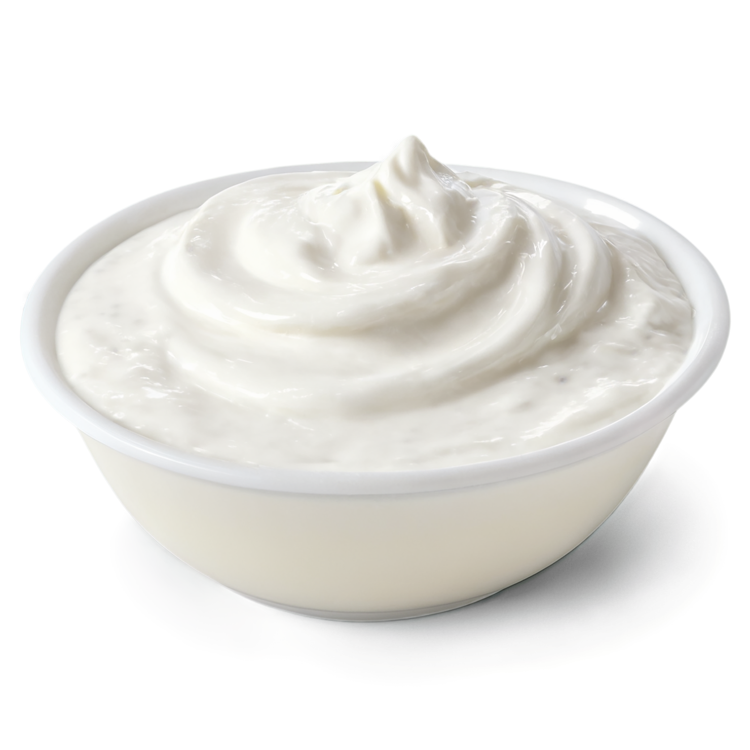 Greek yogurt dairy products isolated on transparent background #4273