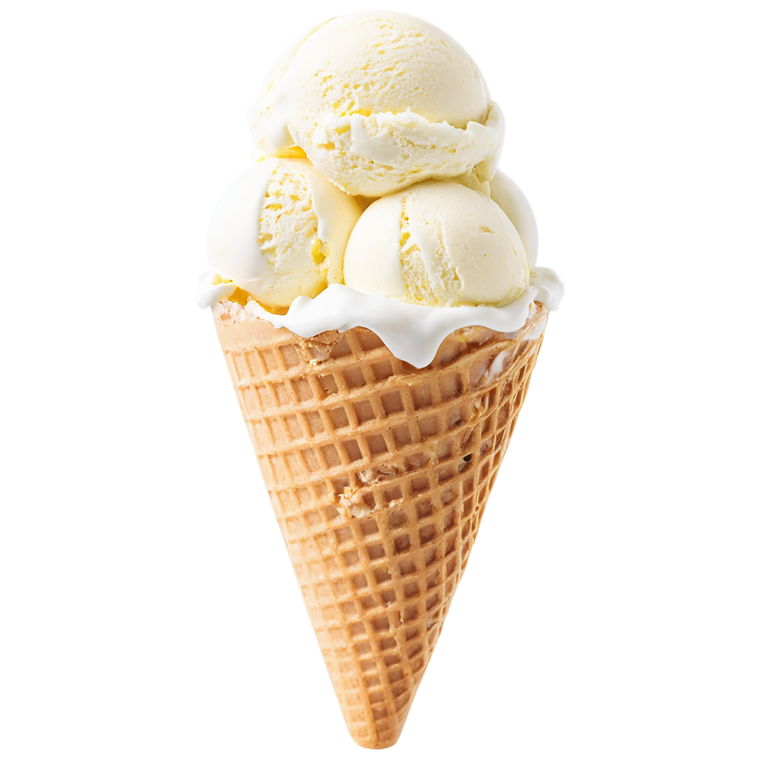 Ice cream dairy products isolated on transparent background #4278