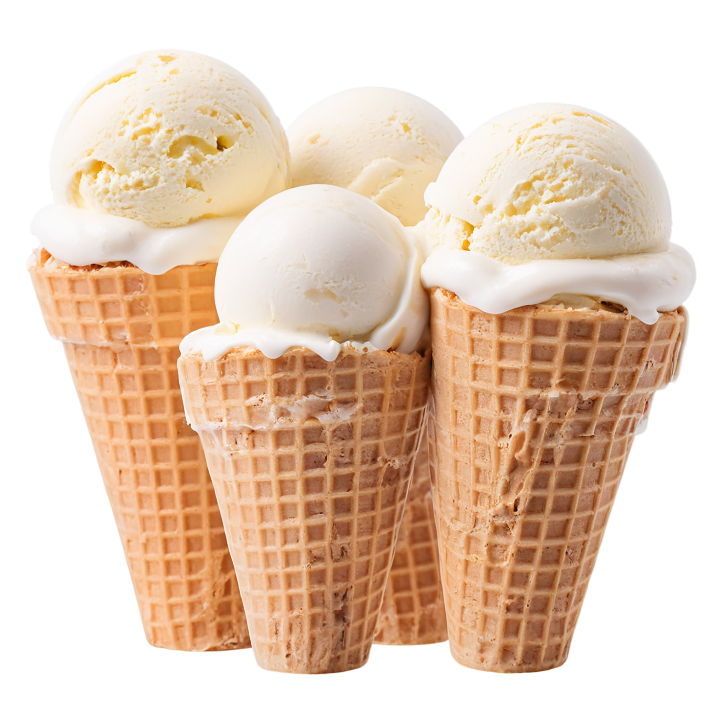 Ice cream dairy products isolated on transparent background #4281
