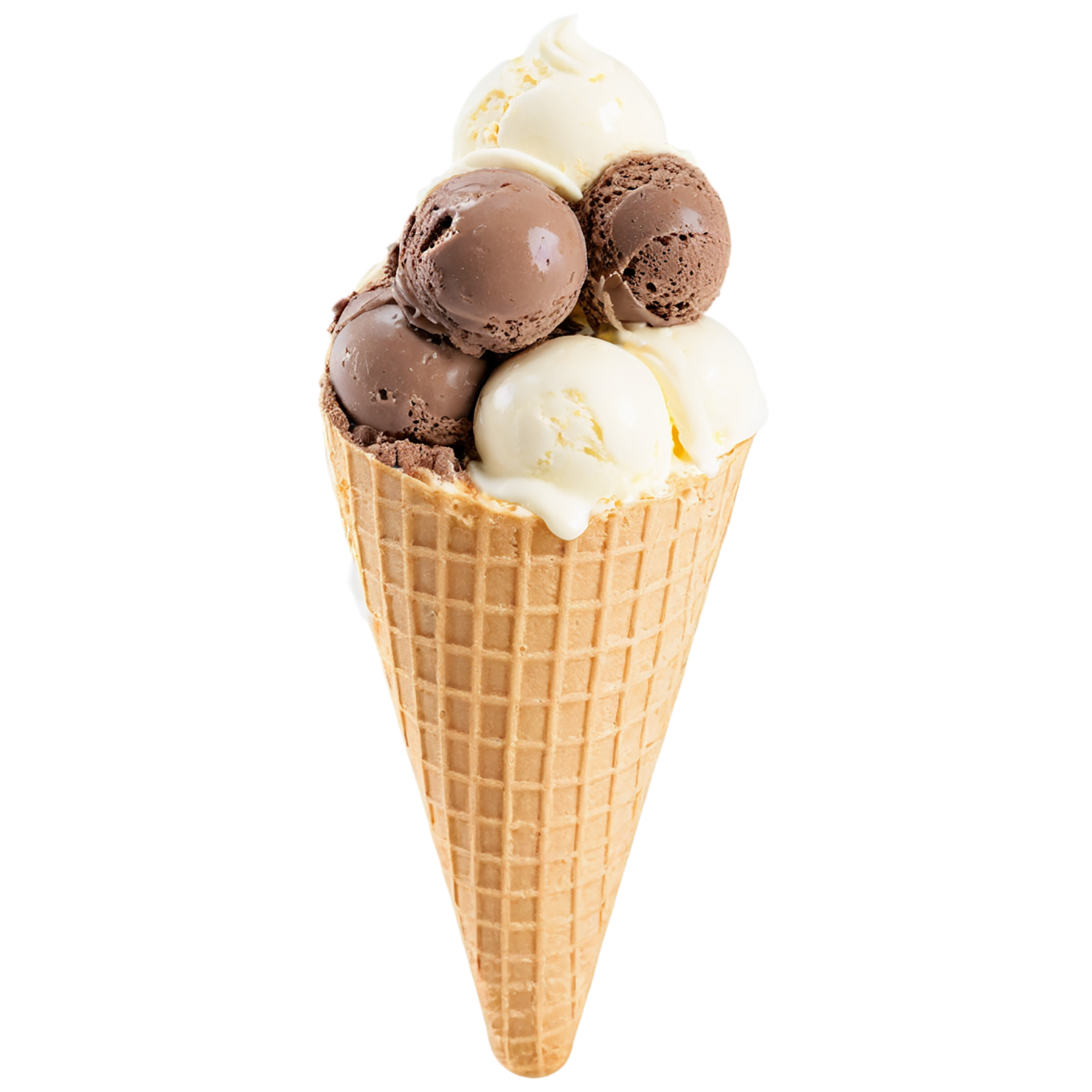 Ice cream dairy products isolated on transparent background #4284
