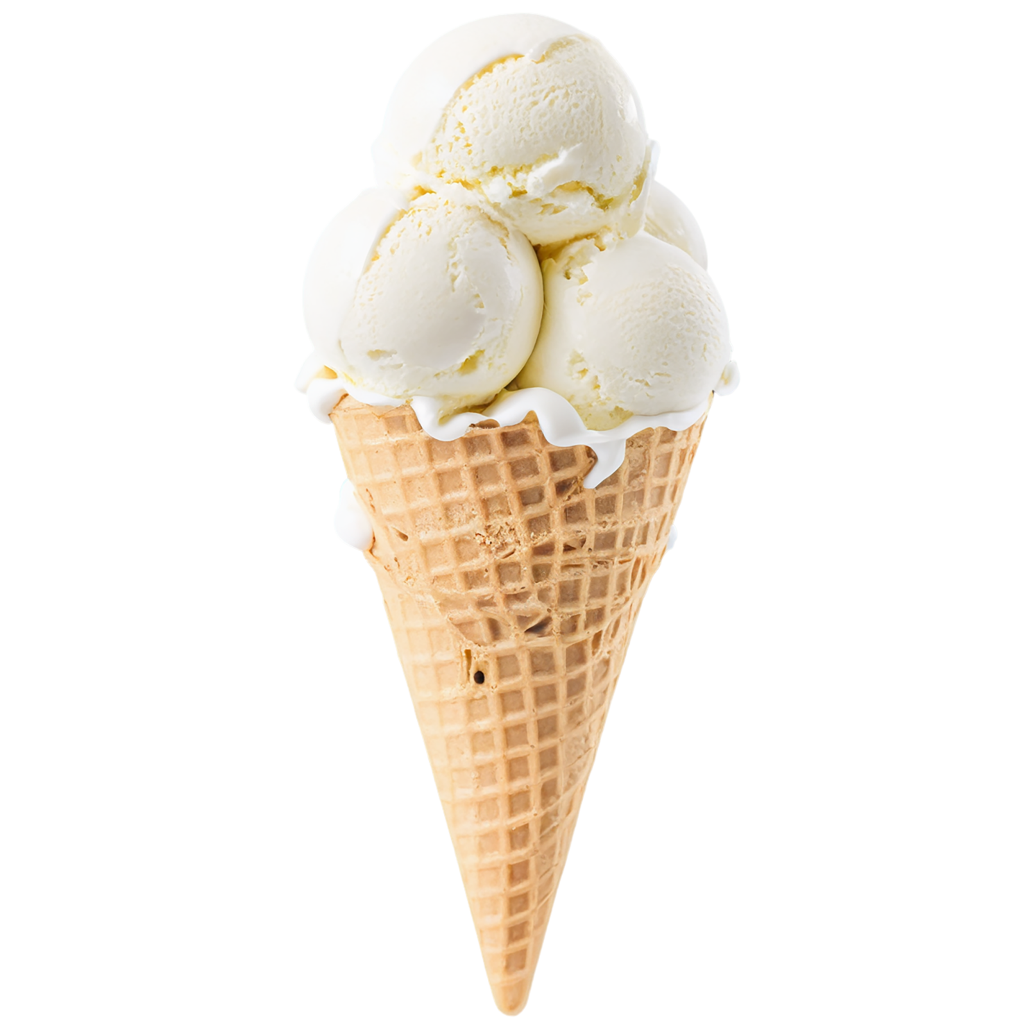 Ice cream dairy products isolated on transparent background #4286