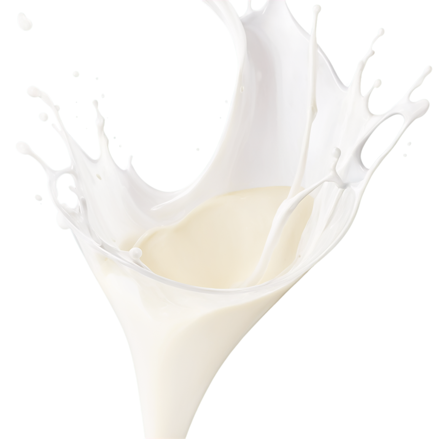 milk splash dairy products isolated on transparent background #4332