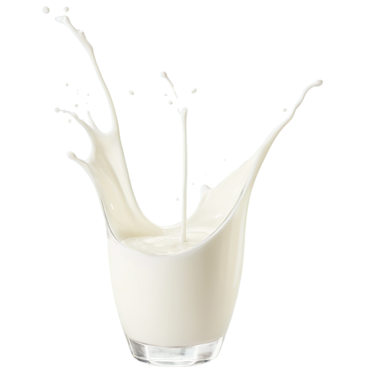milk splash dairy products isolated on transparent background #4340