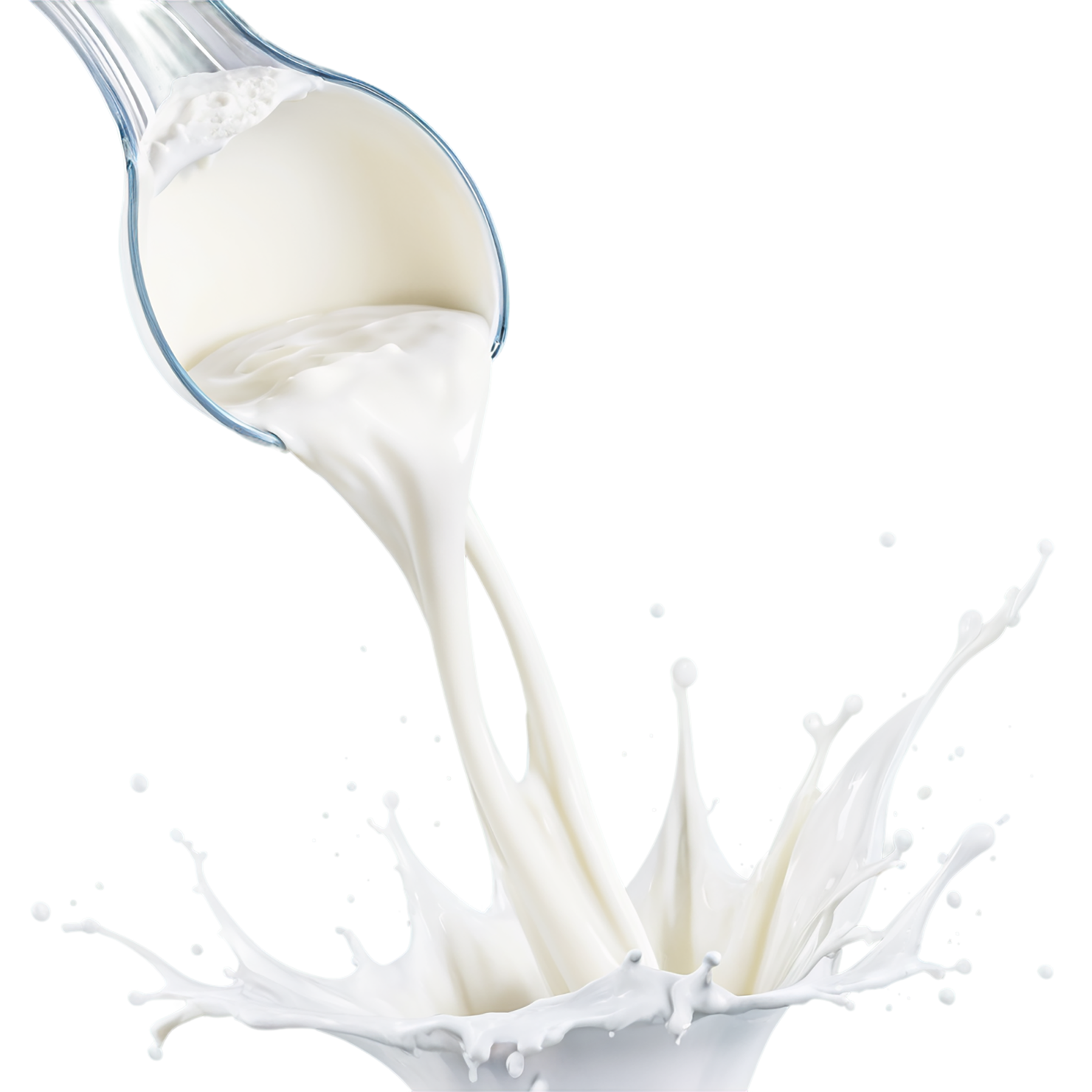 milk splash dairy products isolated on transparent background #4344