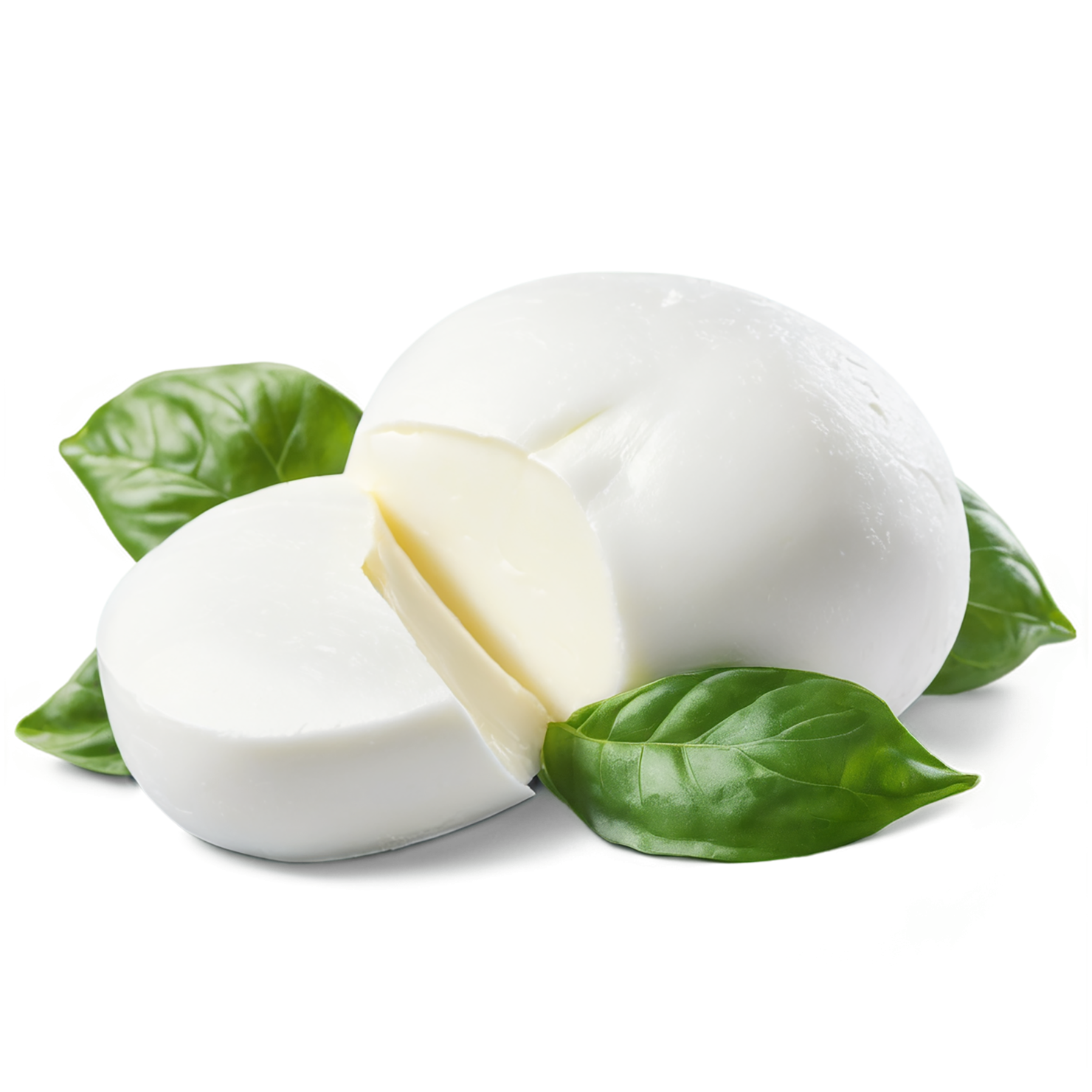 mozzarella dairy products isolated on transparent background #4355