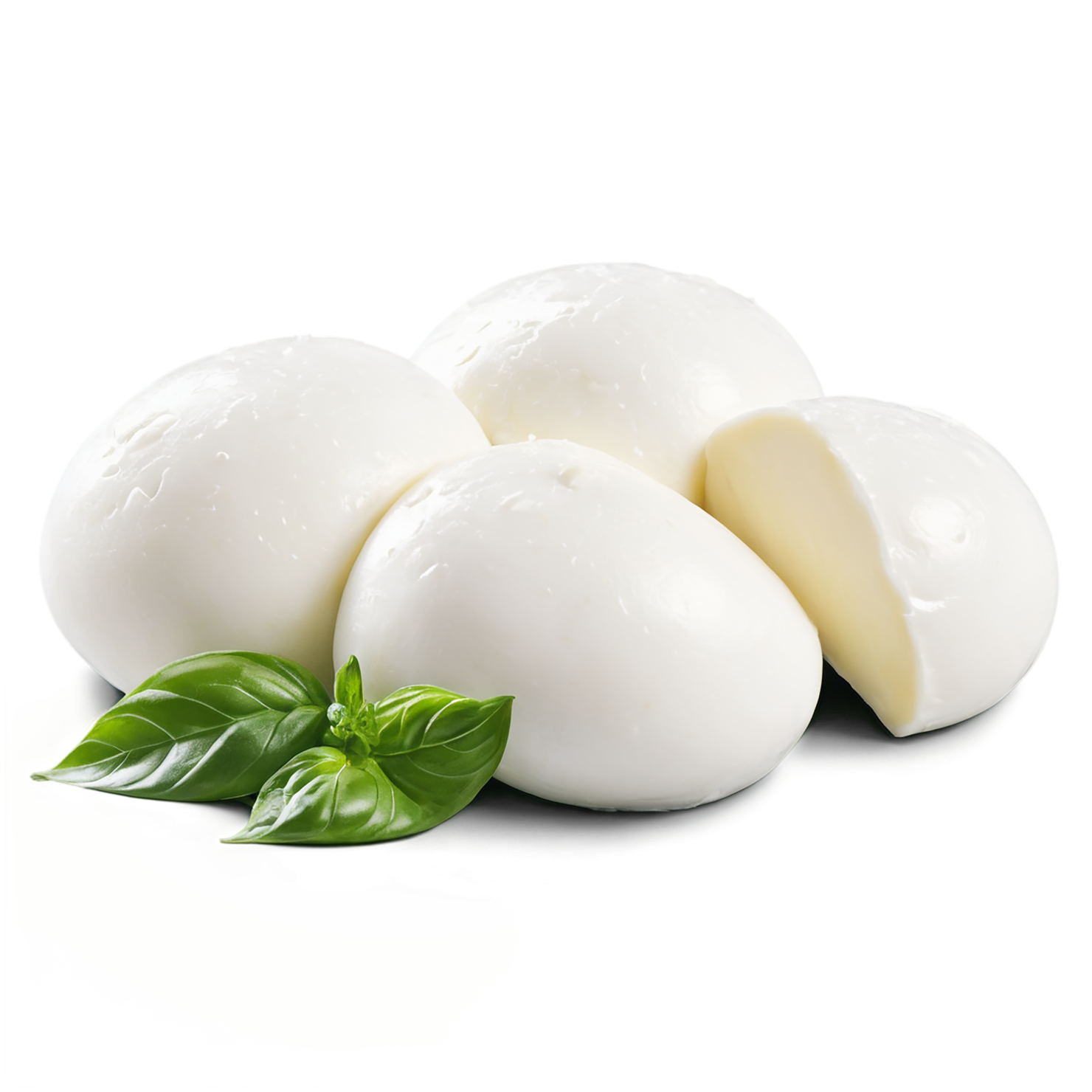 mozzarella dairy products isolated on transparent background #4364