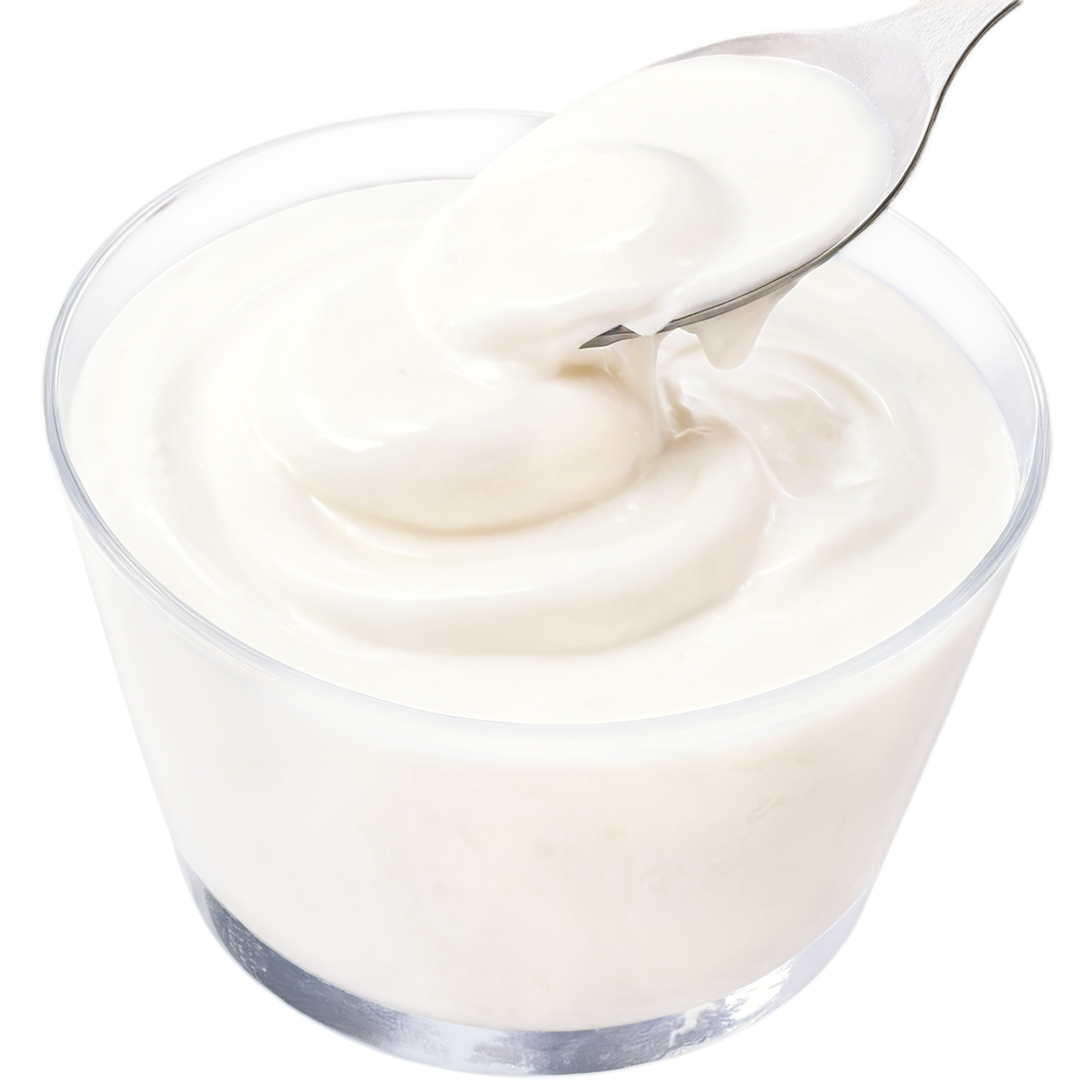 yogurt dairy products isolated on transparent background #4426