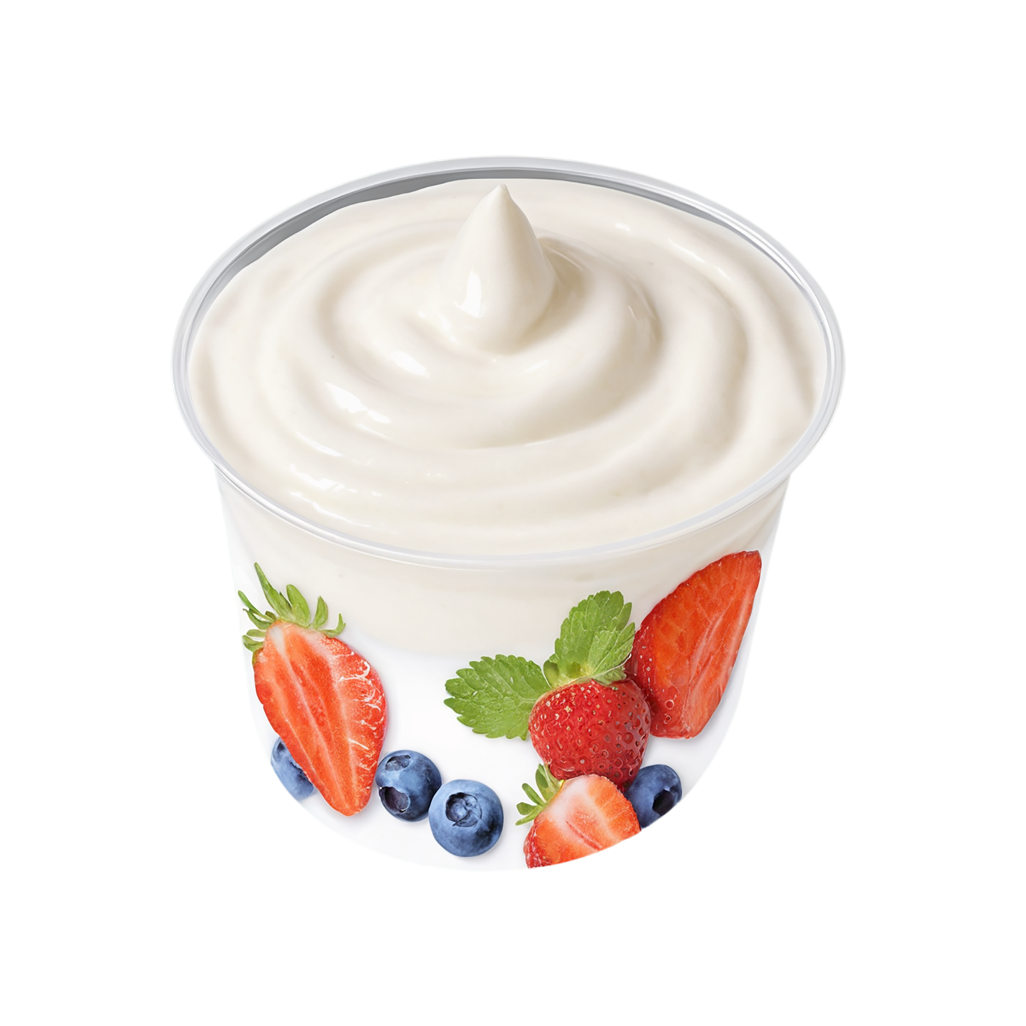 yogurt dairy products isolated on transparent background #4429