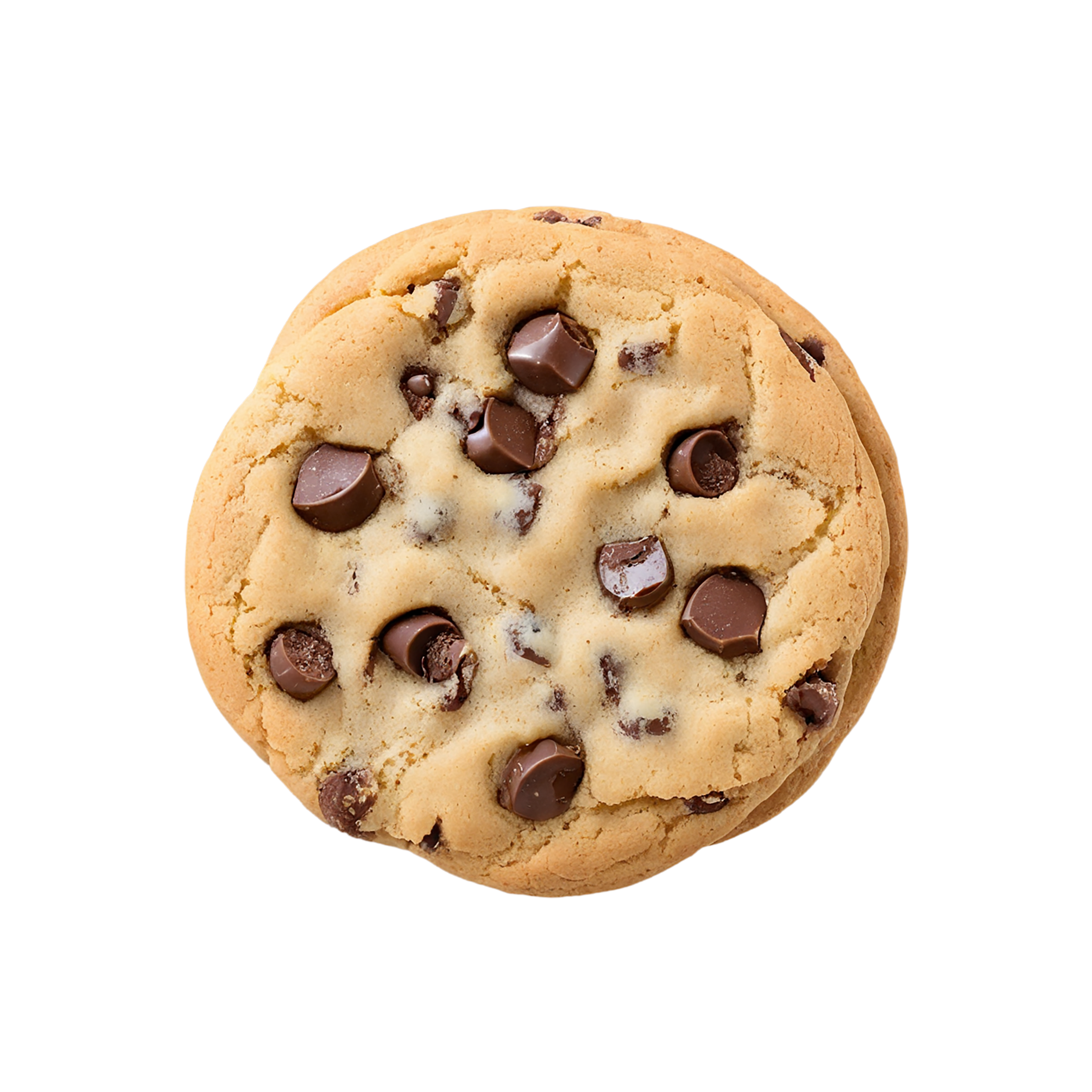 Chocolate chip cookies desserts isolated on transparent background #4610