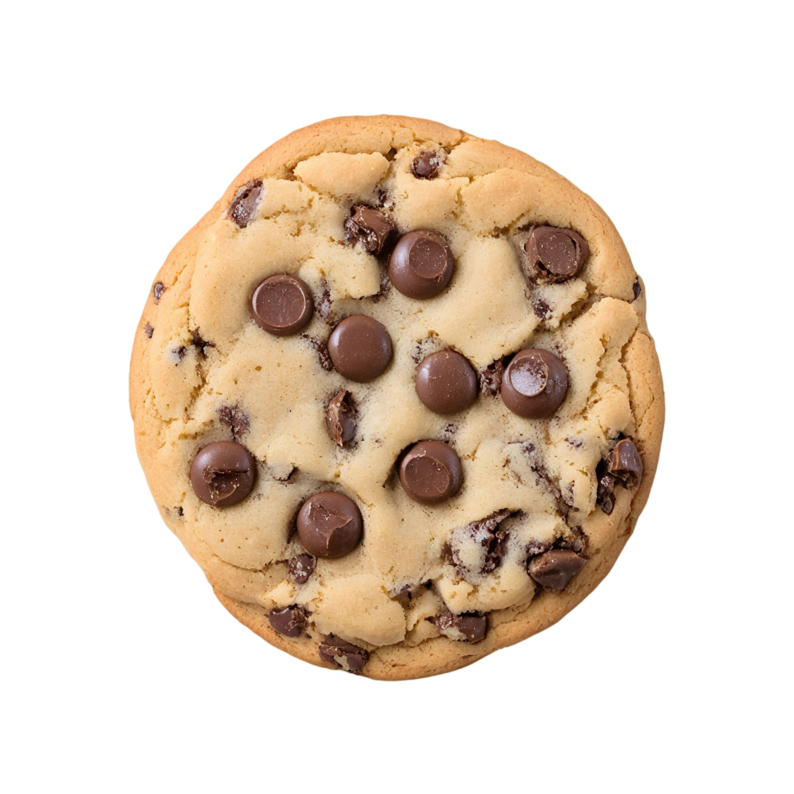 Chocolate chip cookies desserts isolated on transparent background #4612