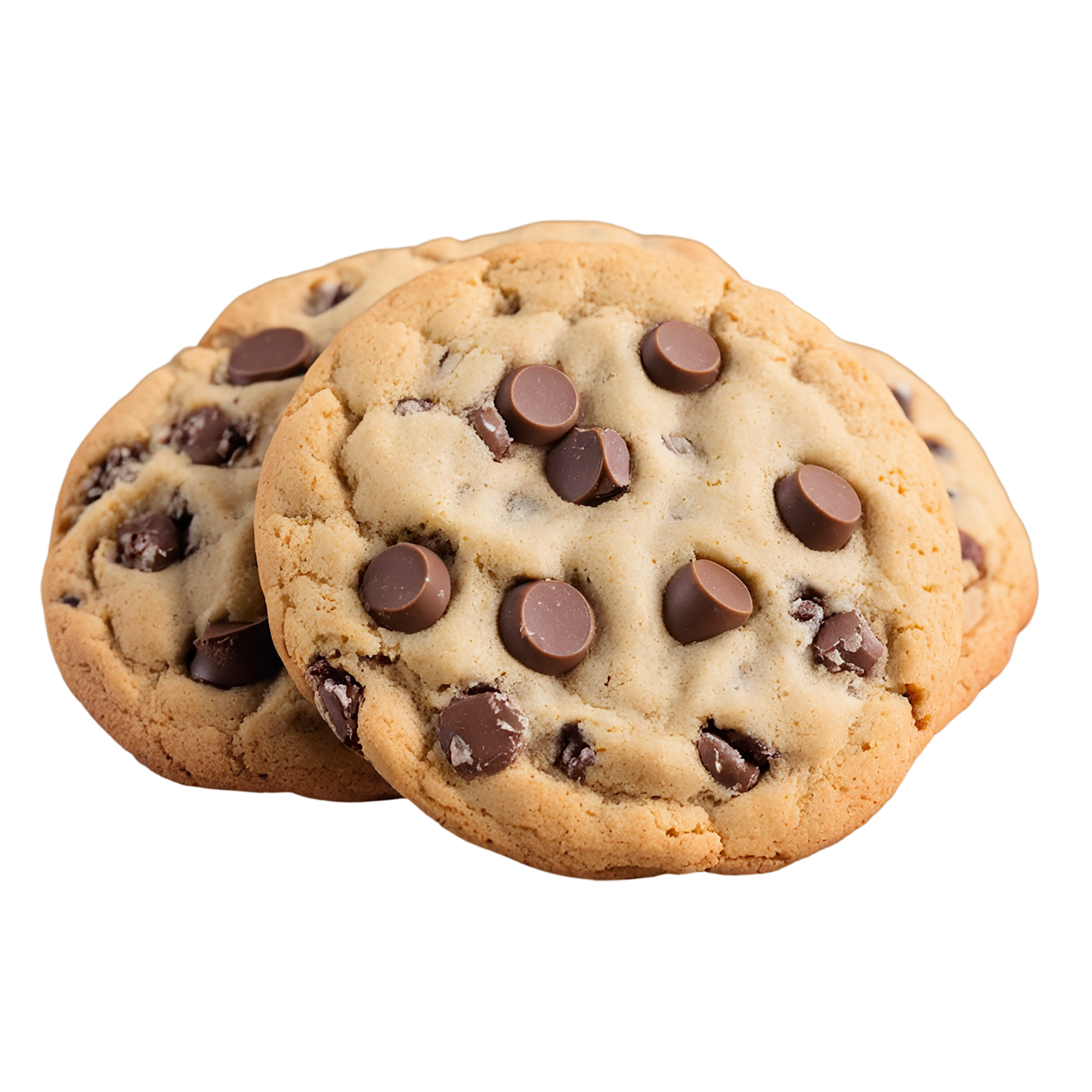 Chocolate chip cookies desserts isolated on transparent background #4616